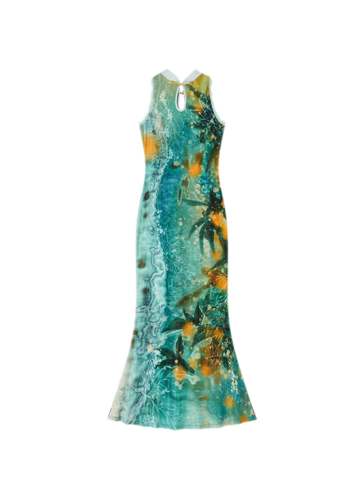 Reversible Fishtail Qipao Dress