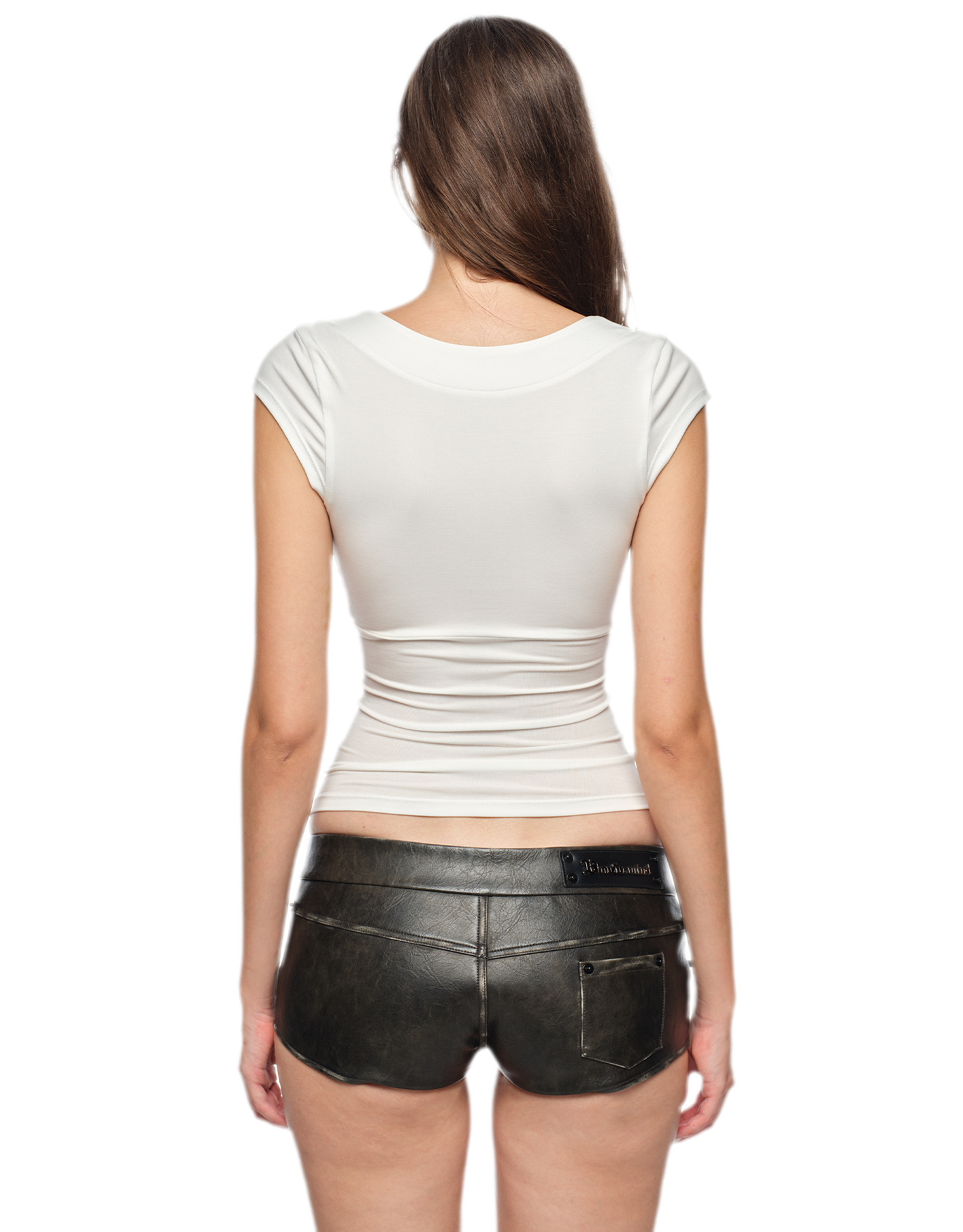 V-Neck Logo Slim T-Shirt