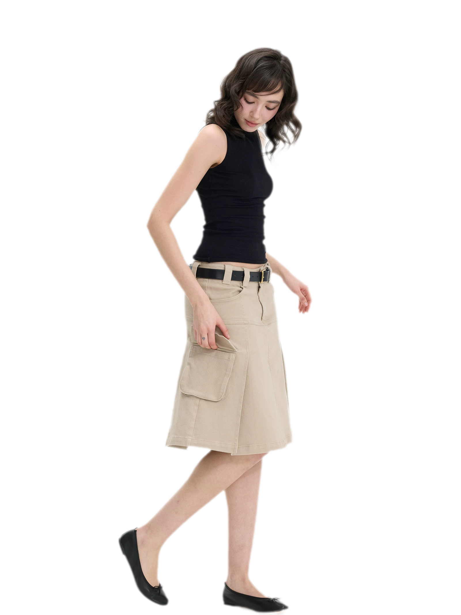 Italian Leather Metal Buckle Belt