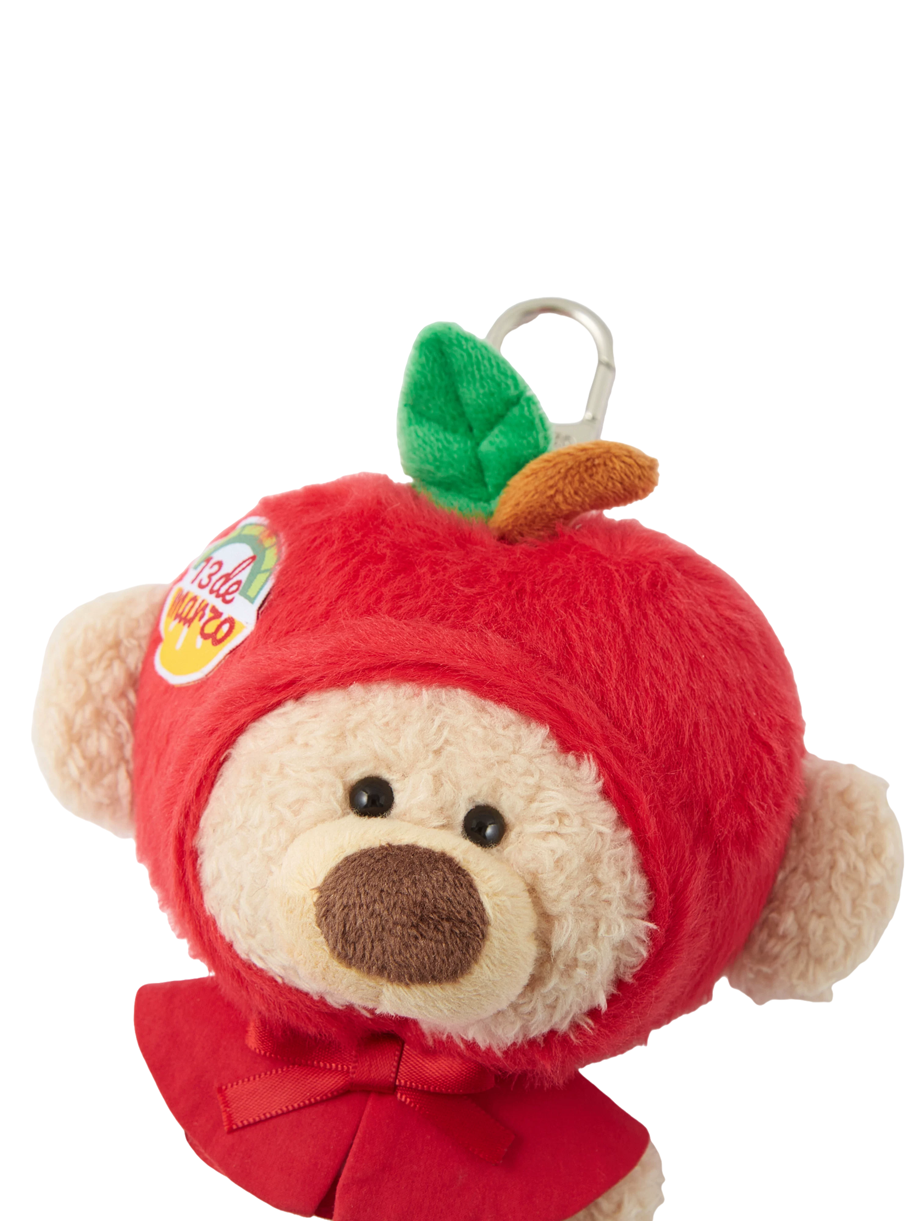 Plush Apple Keychain