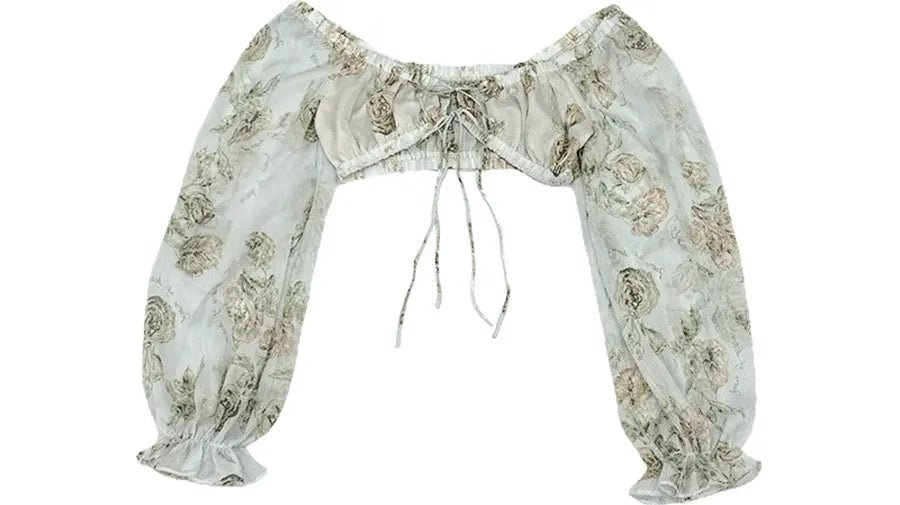 Floral Puff Sleeve Blouse