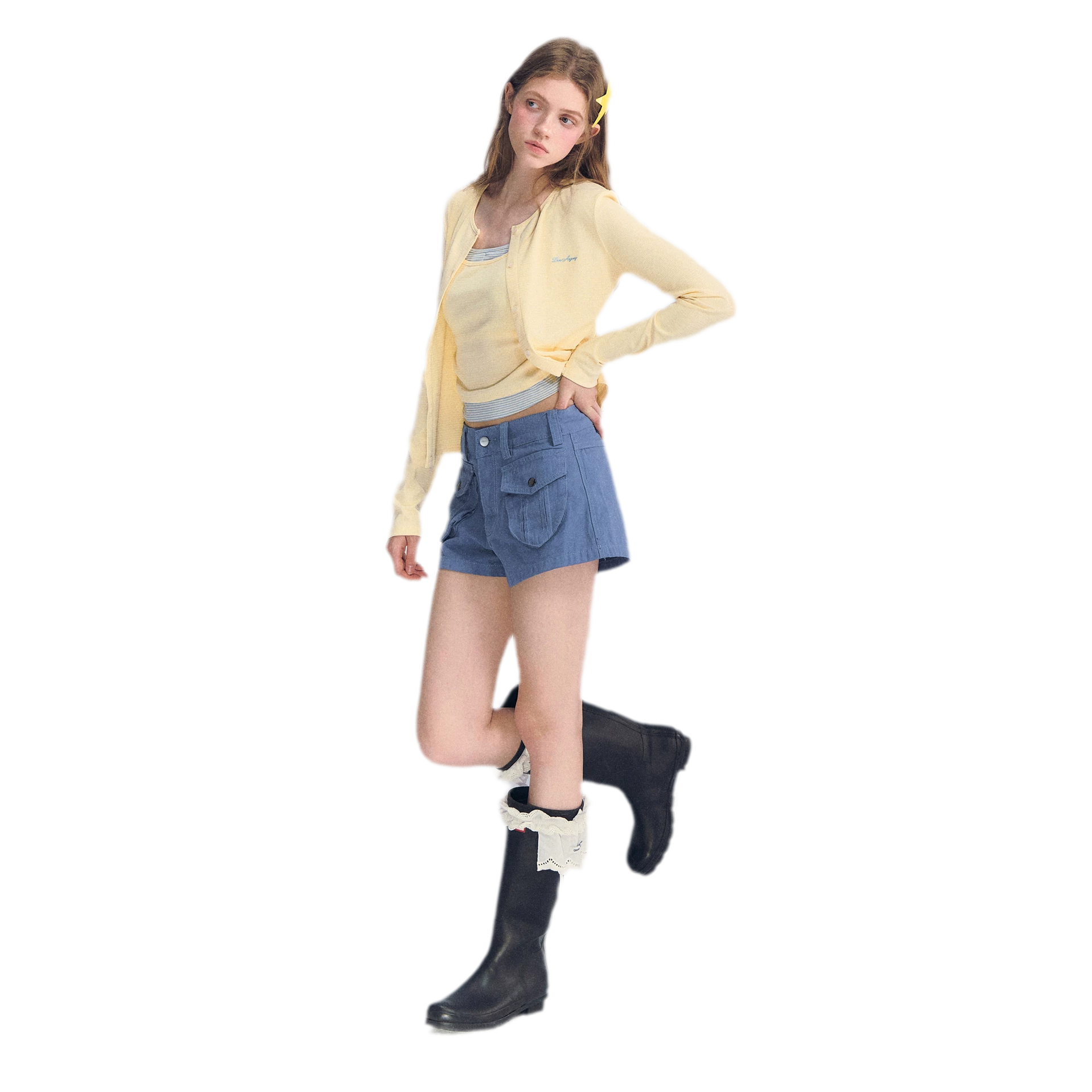 Low-Waist Cargo Shorts