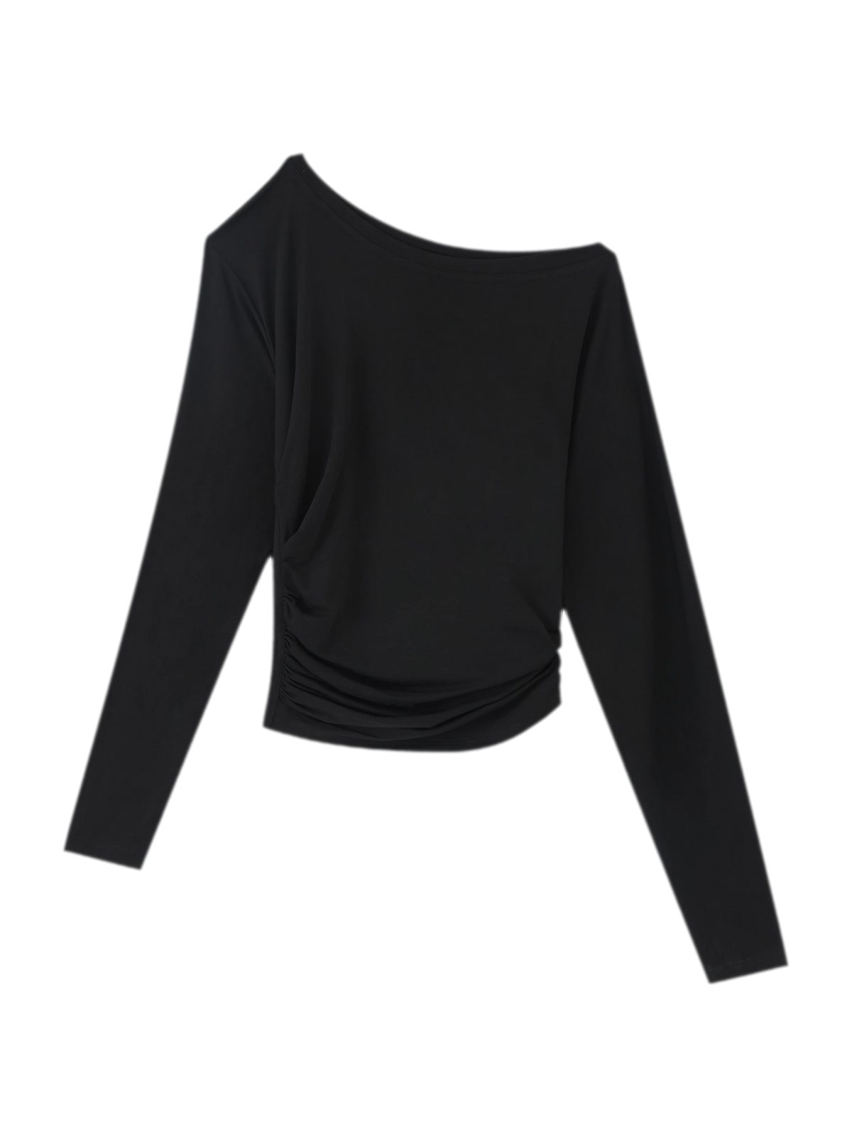 Lyocell Off-Shoulder Cropped Top
