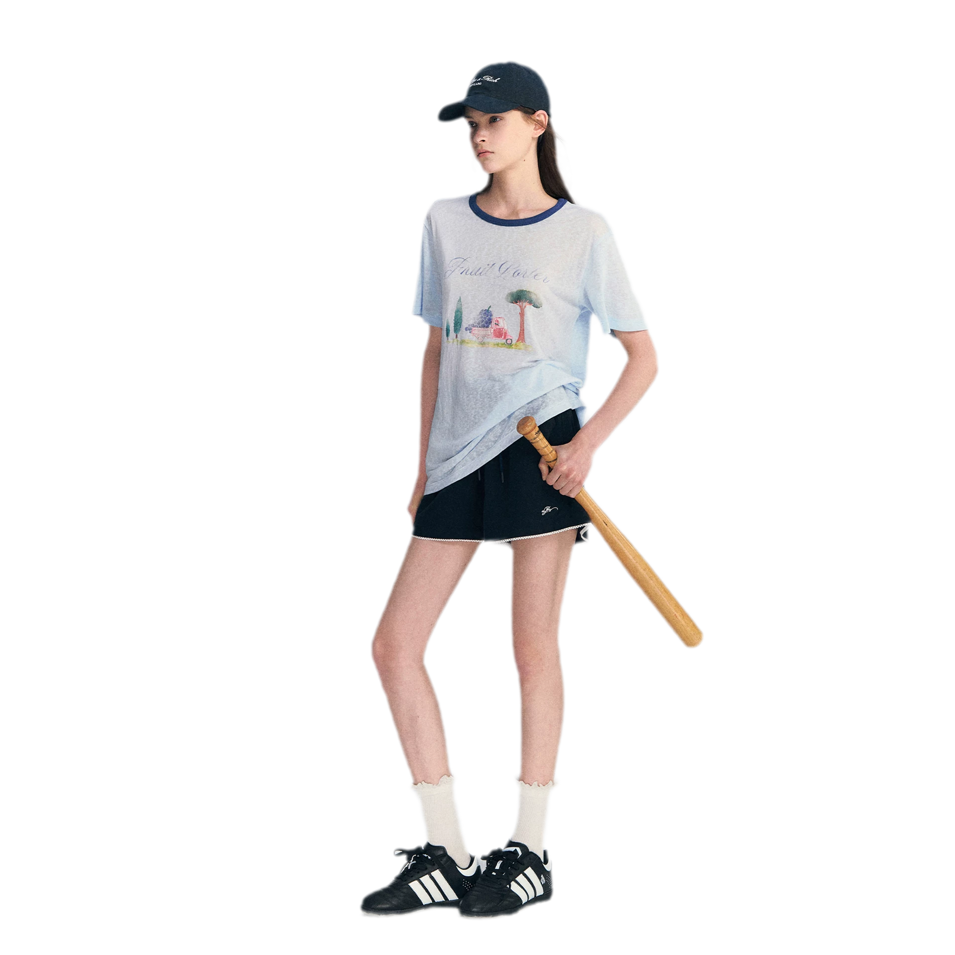 Lyocell Print T-Shirt
