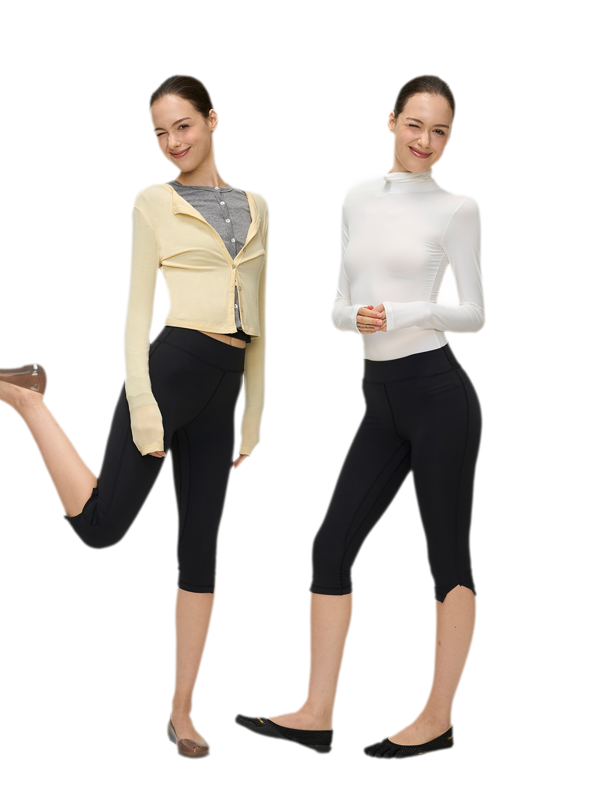 Niiiu Open-Slit Yoga Pants