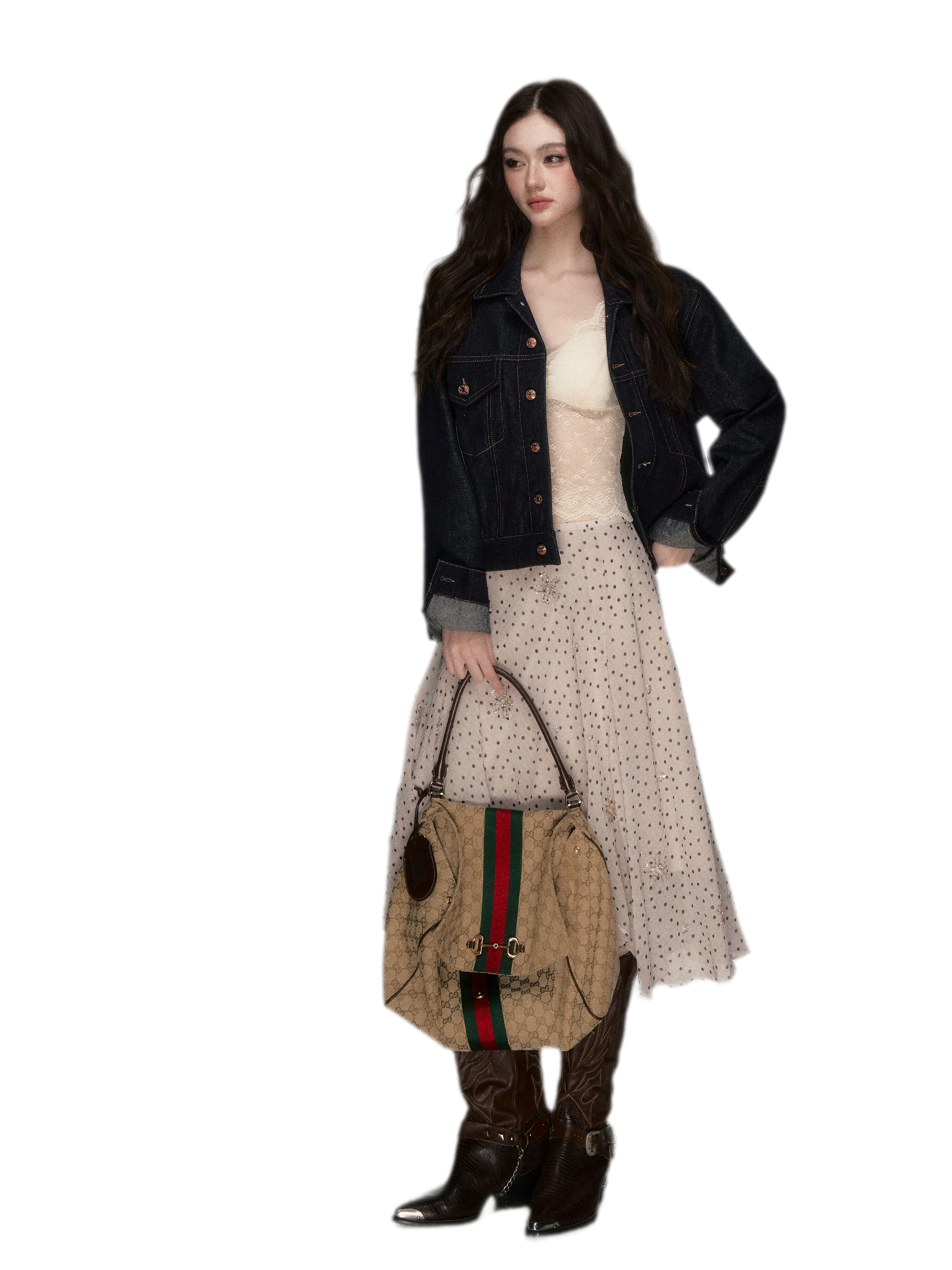 Raw Denim Cropped Jacket