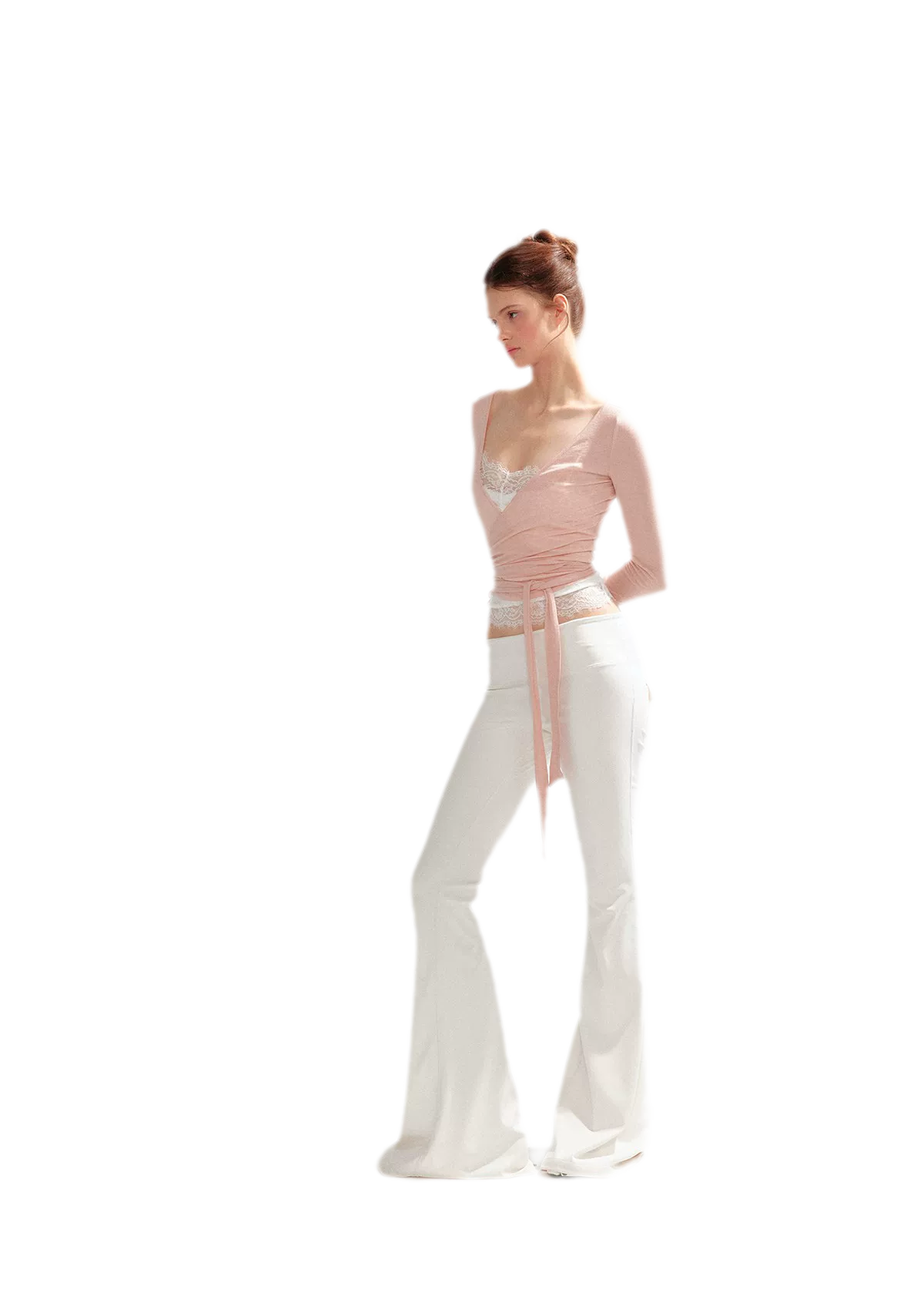 Pantalones de yoga acampanados elásticos