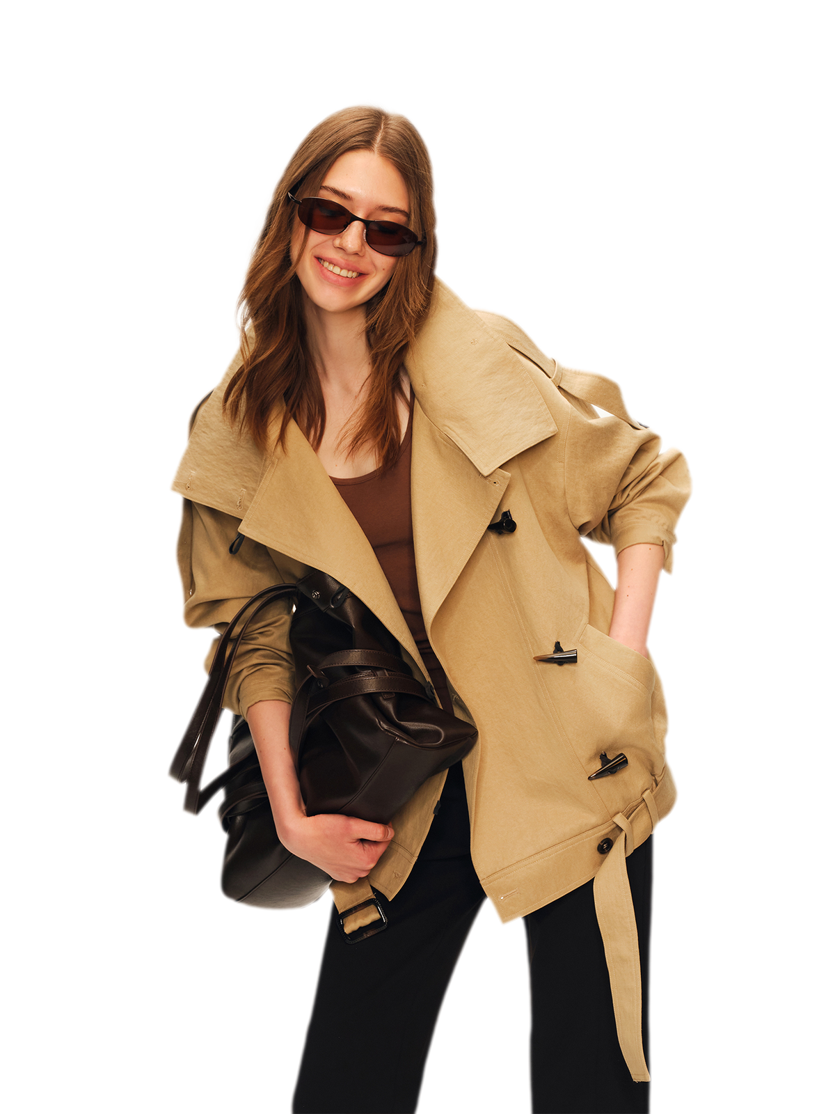 Detachable Strap Oversized Tote Bag
