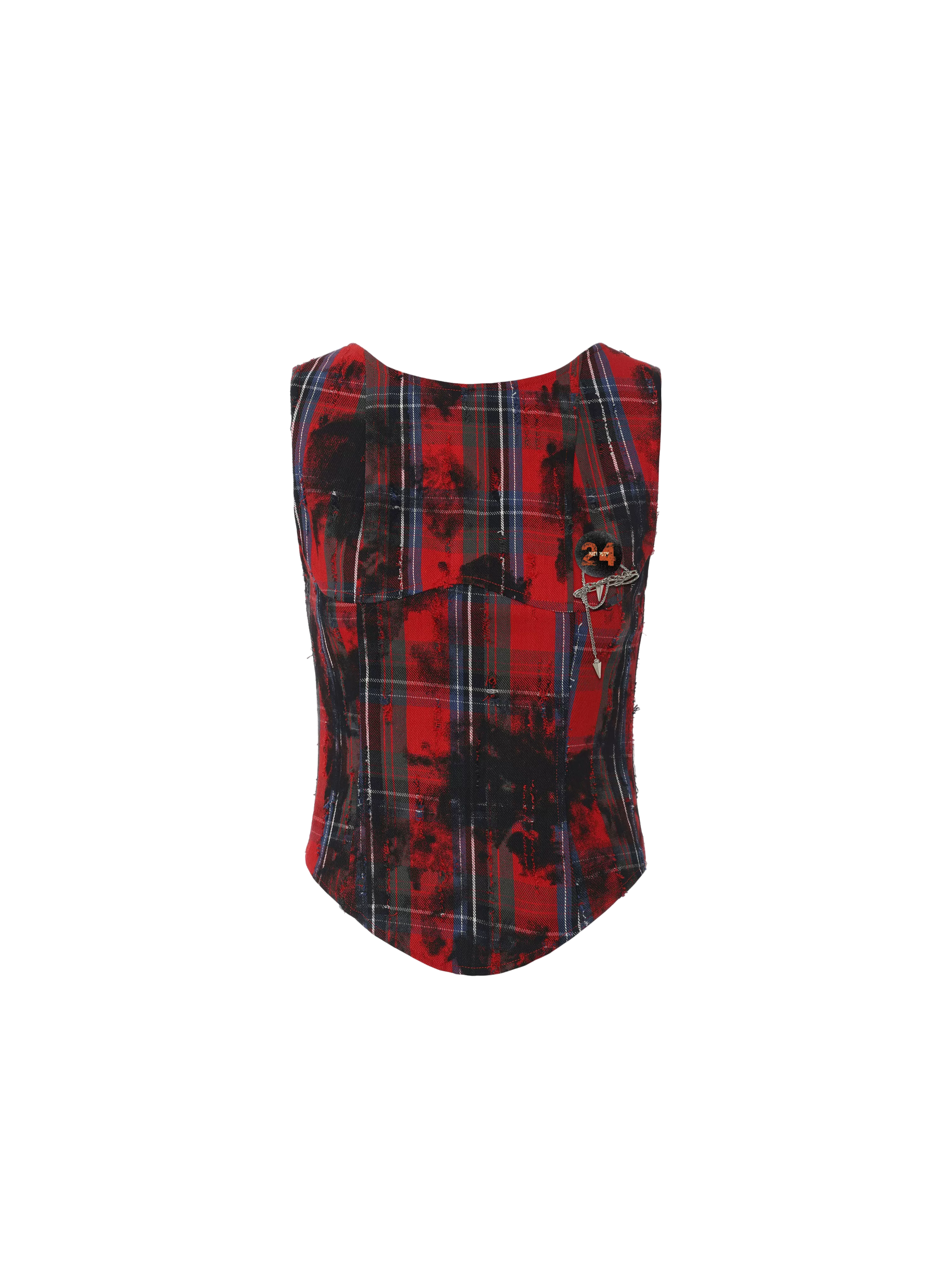 Deconstructed Plaid Two-Piece Set