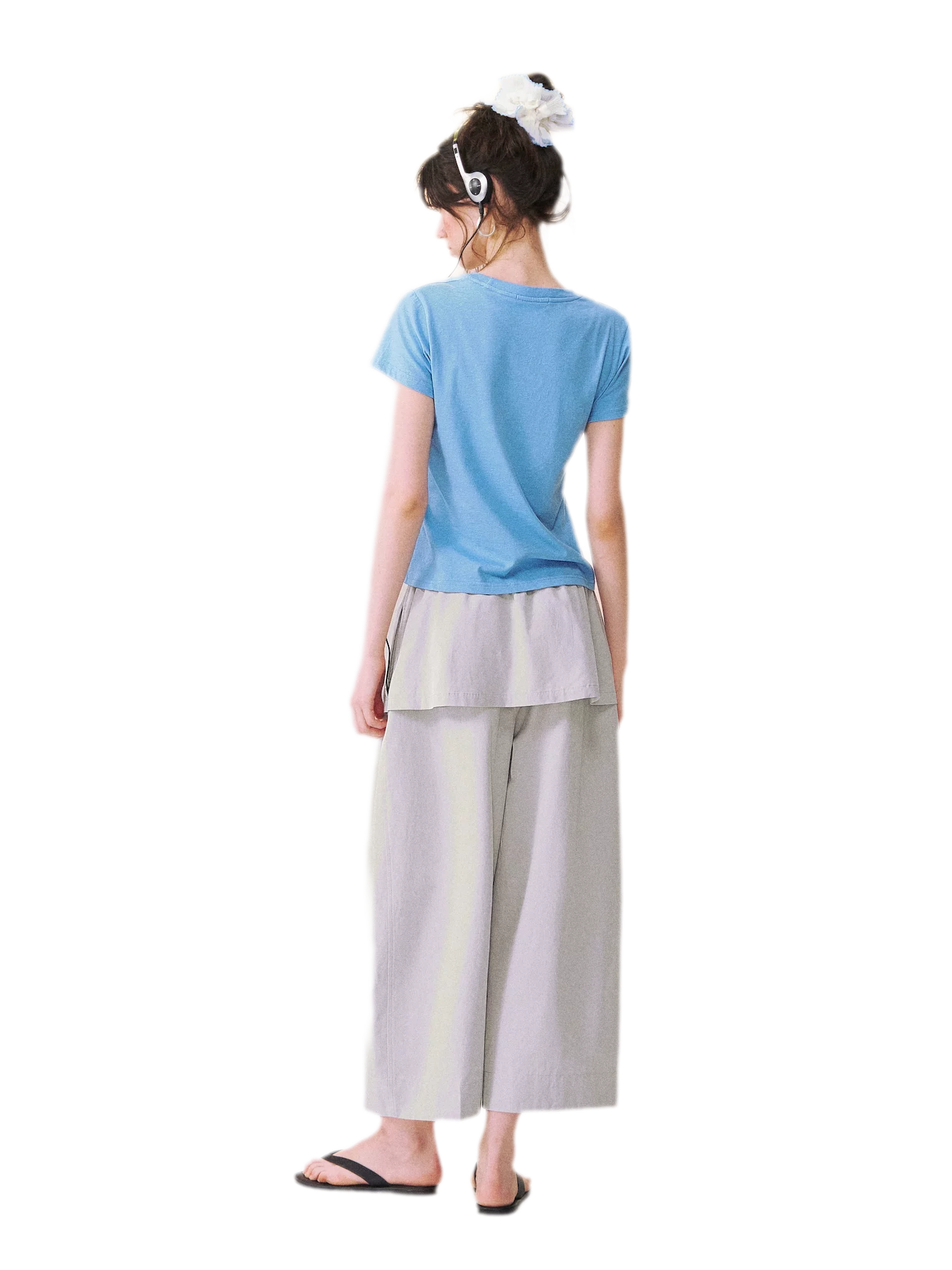 Layered Skirt Balloon Pants