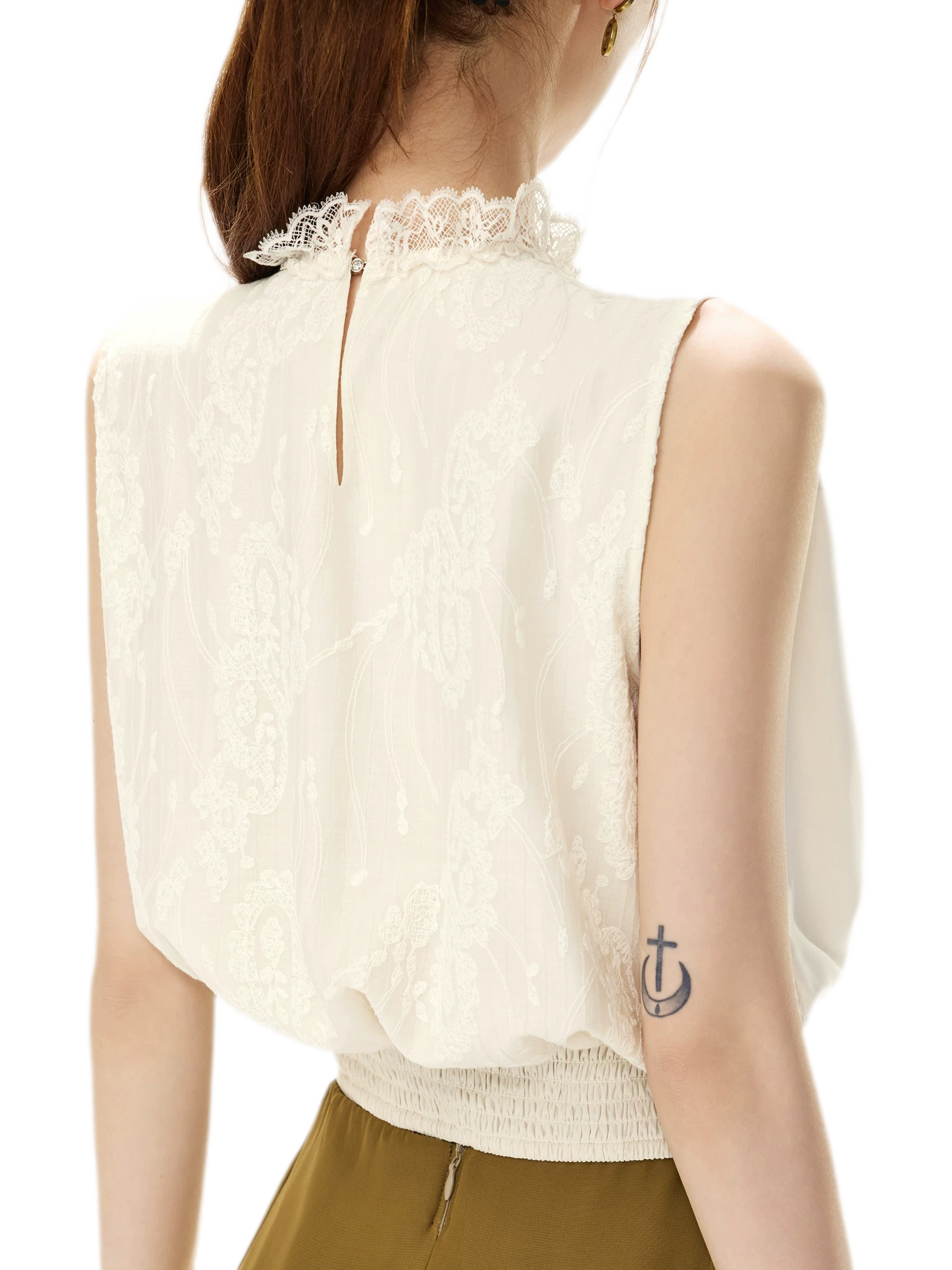 Embroidered Lace Blouse