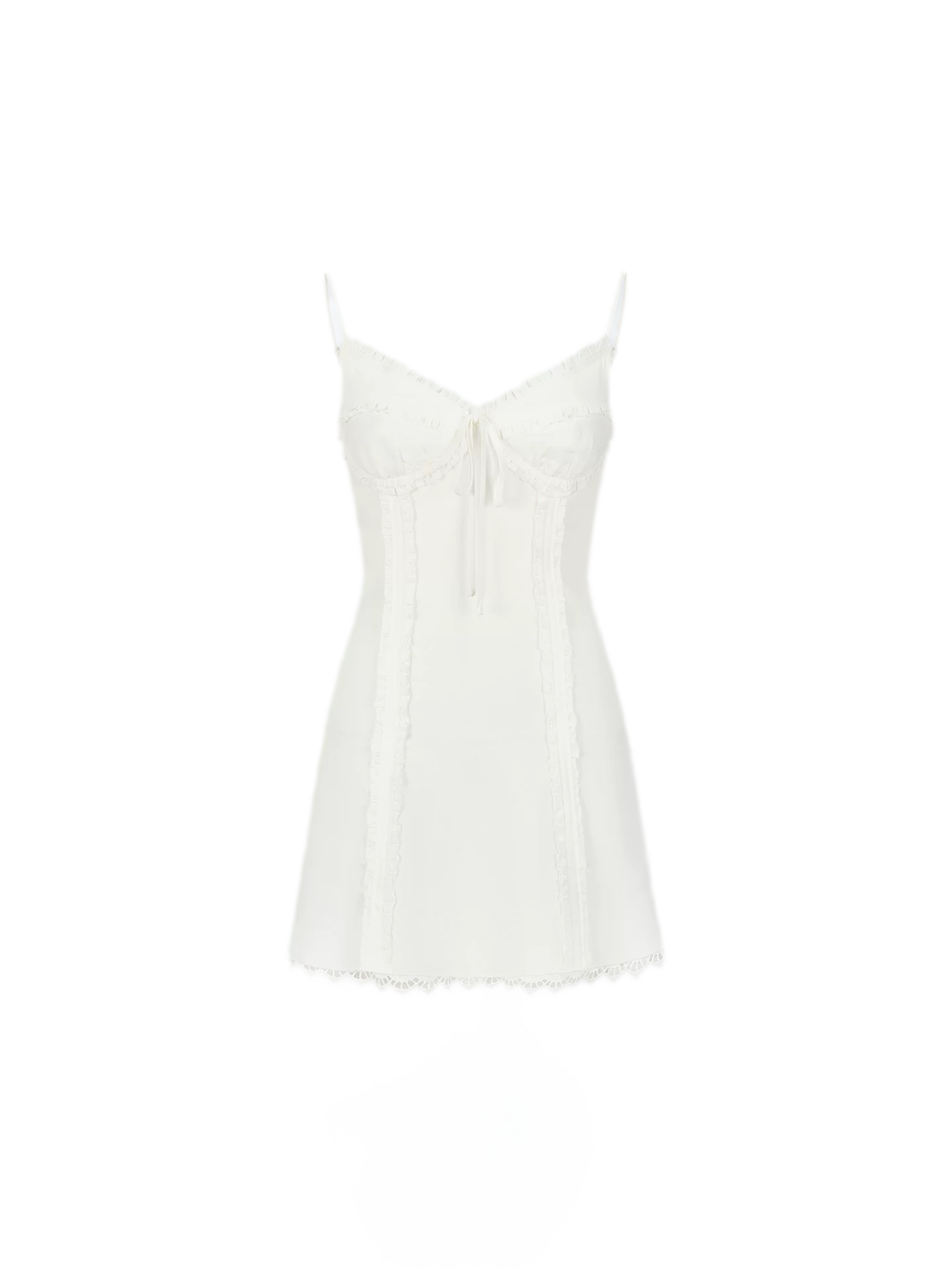 French Style Bow Tie Waist A-Line Dress