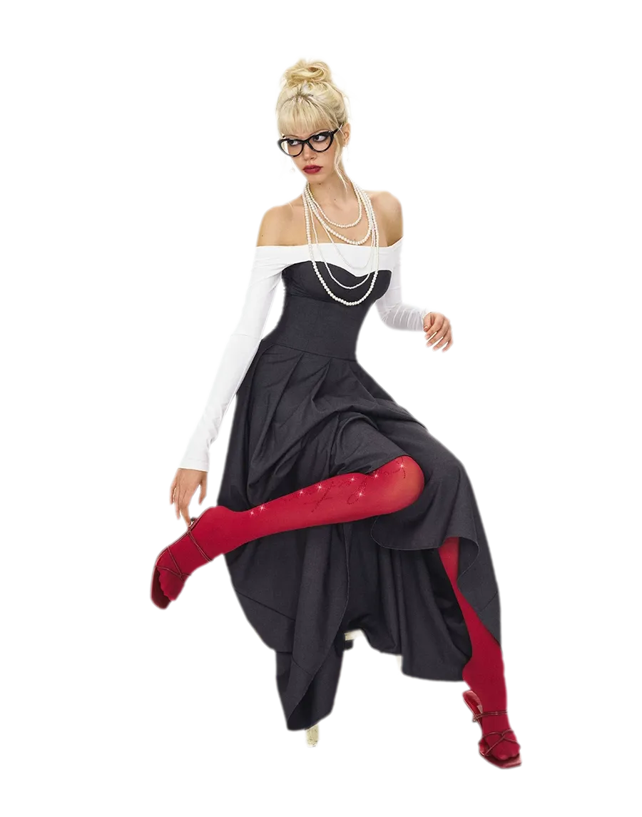 Sheer Rhinestone Tights