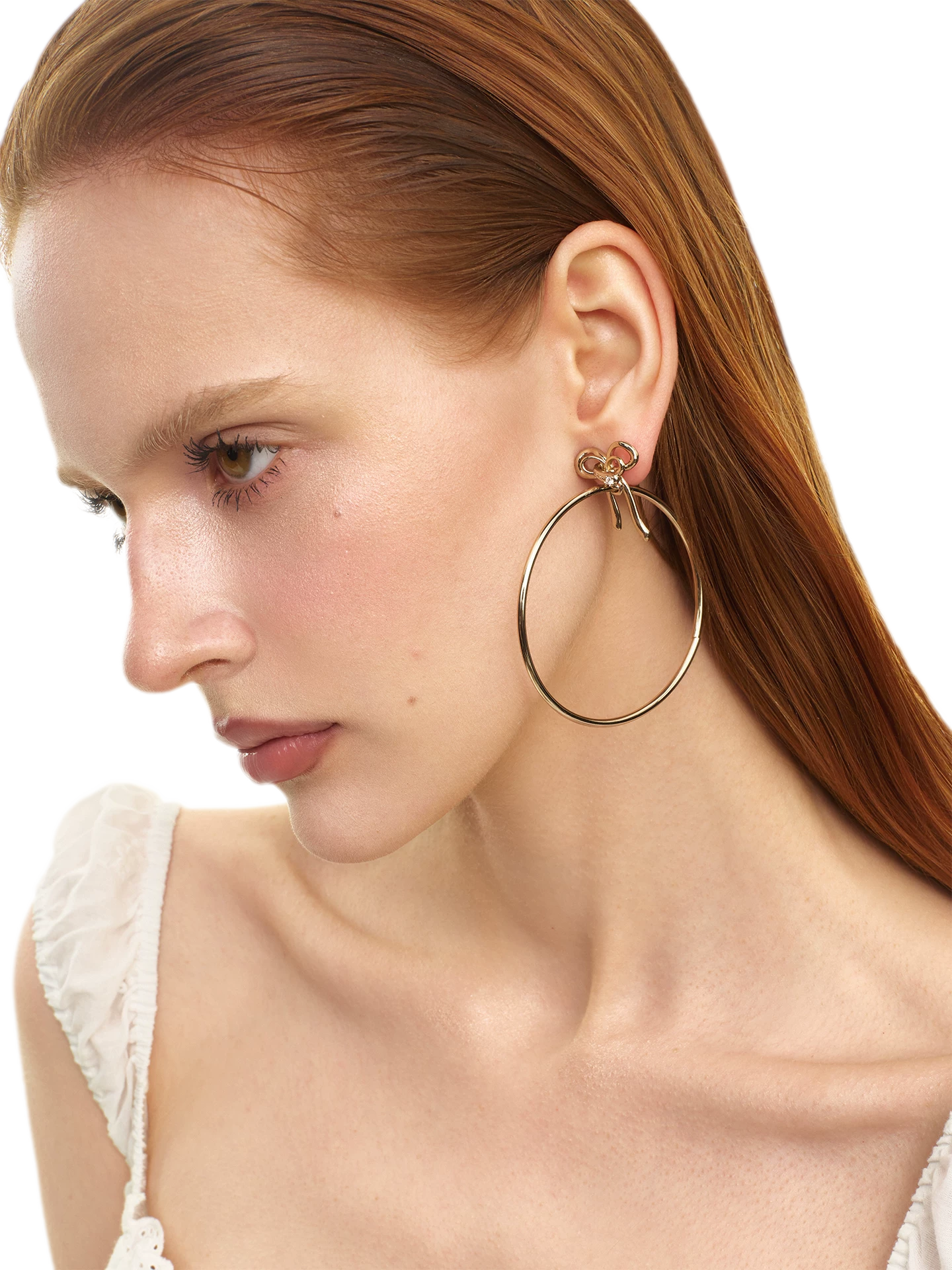 Vintage Rhinestone Bow Earrings