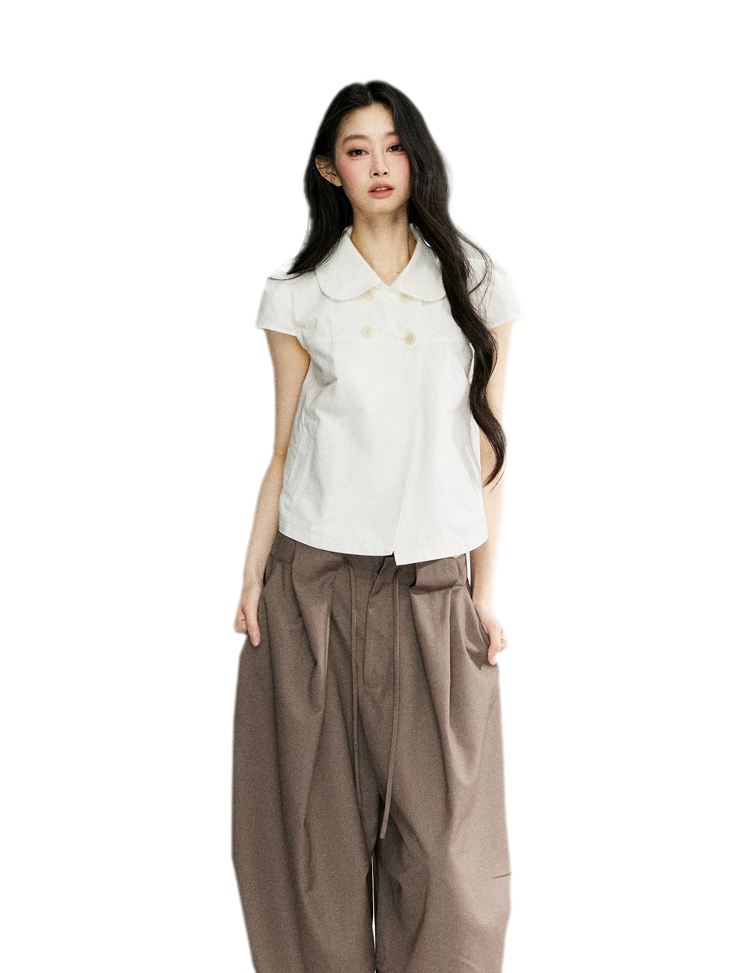 Cotton Double Breasted Shirt