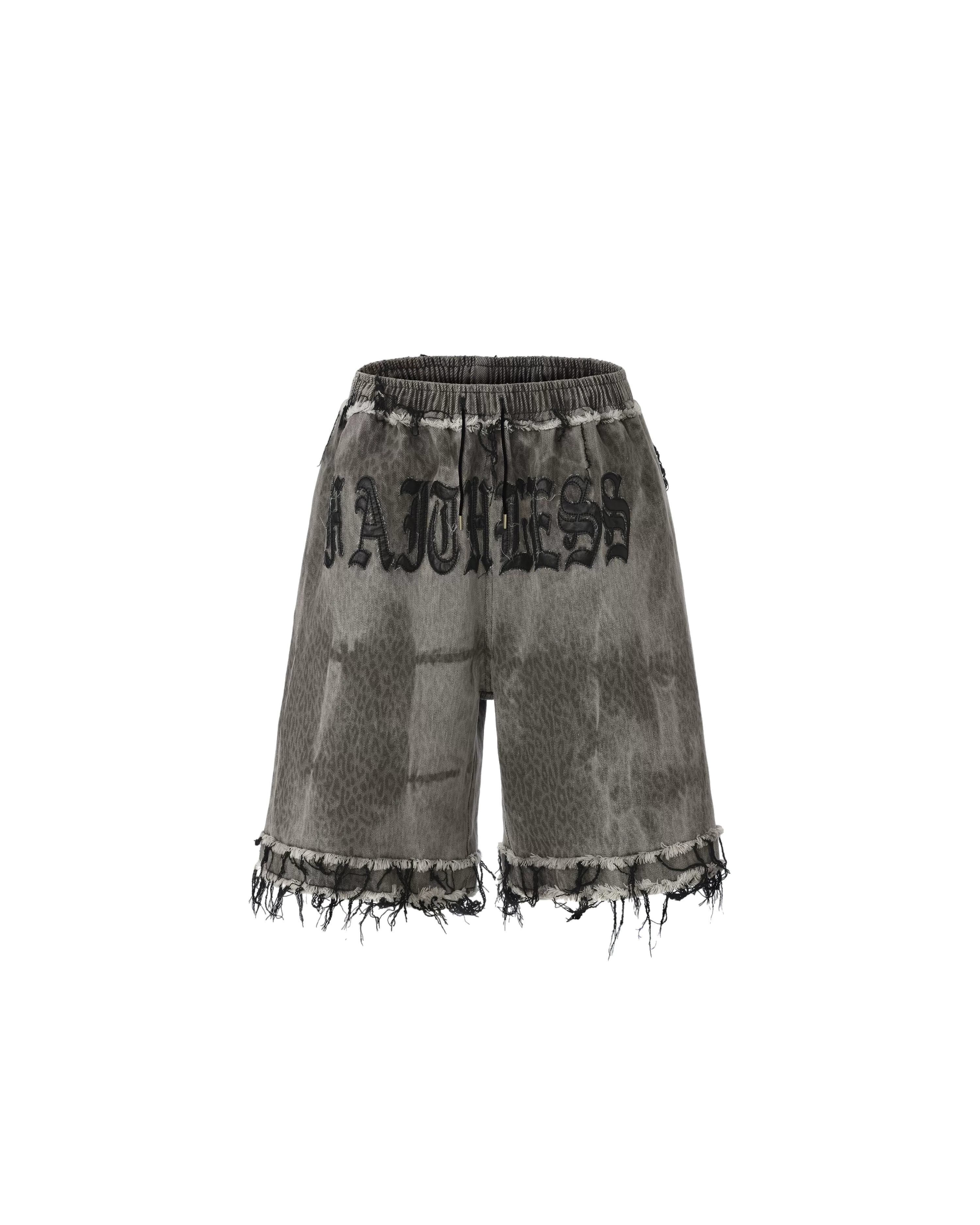 Punk Grunge Distressed Denim Shorts