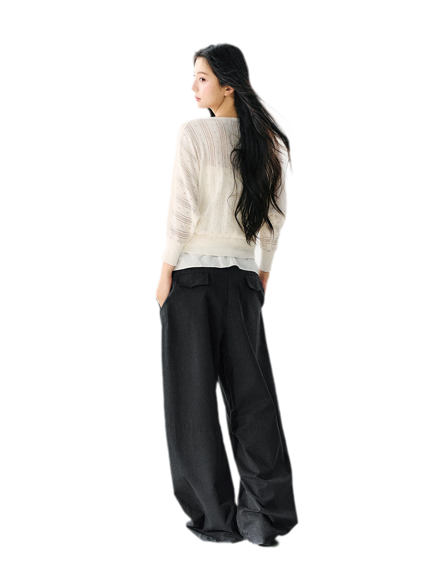Bow Cutout Knit Top