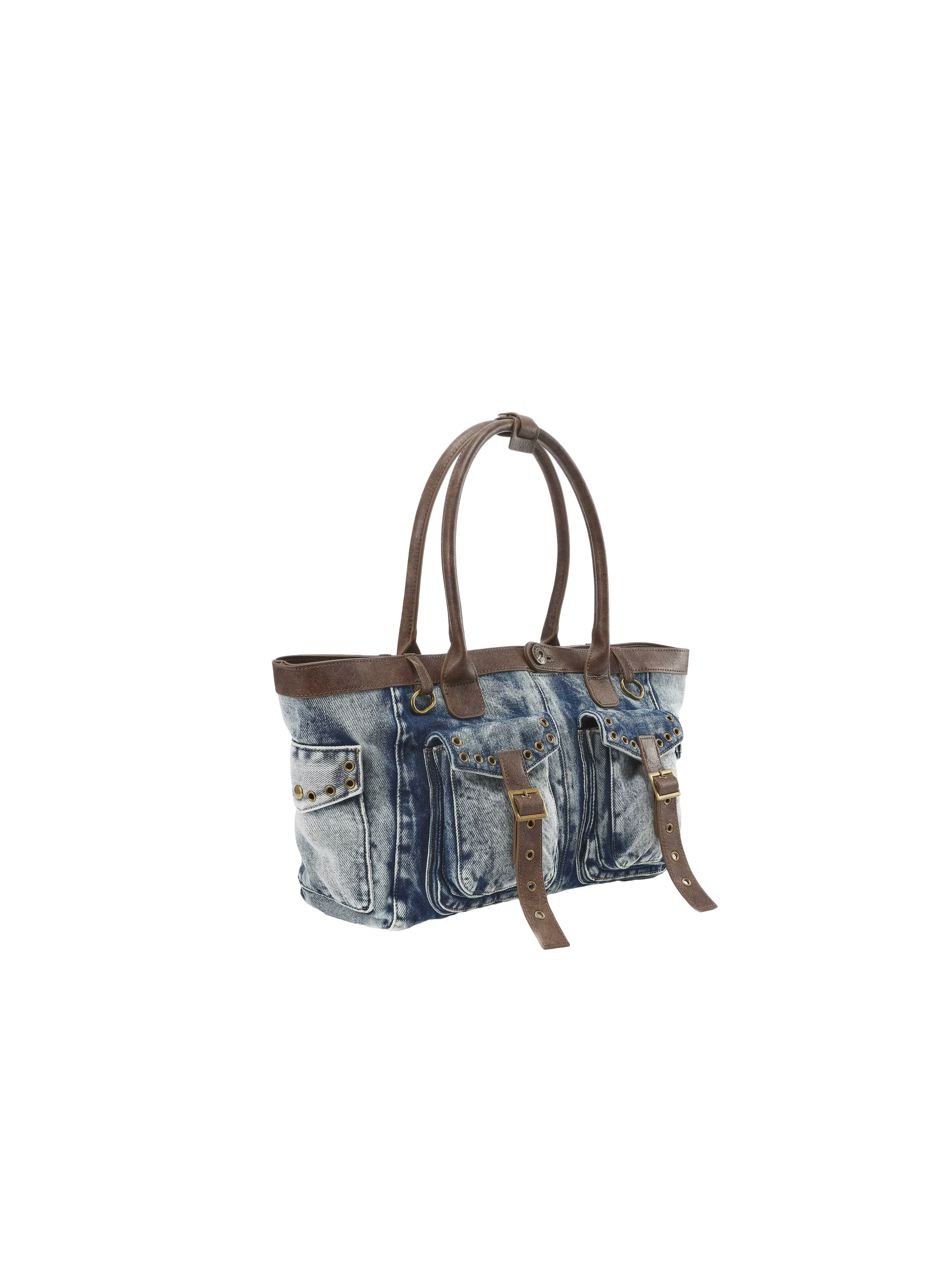 Camouflage & Denim Tote Bag