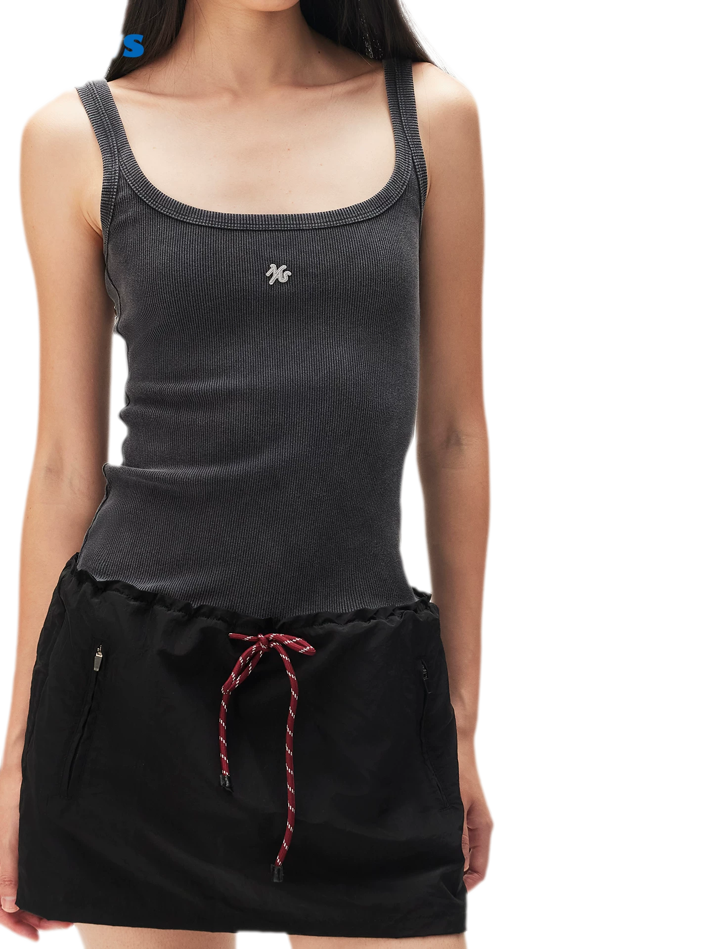 Washed Contrast Dress