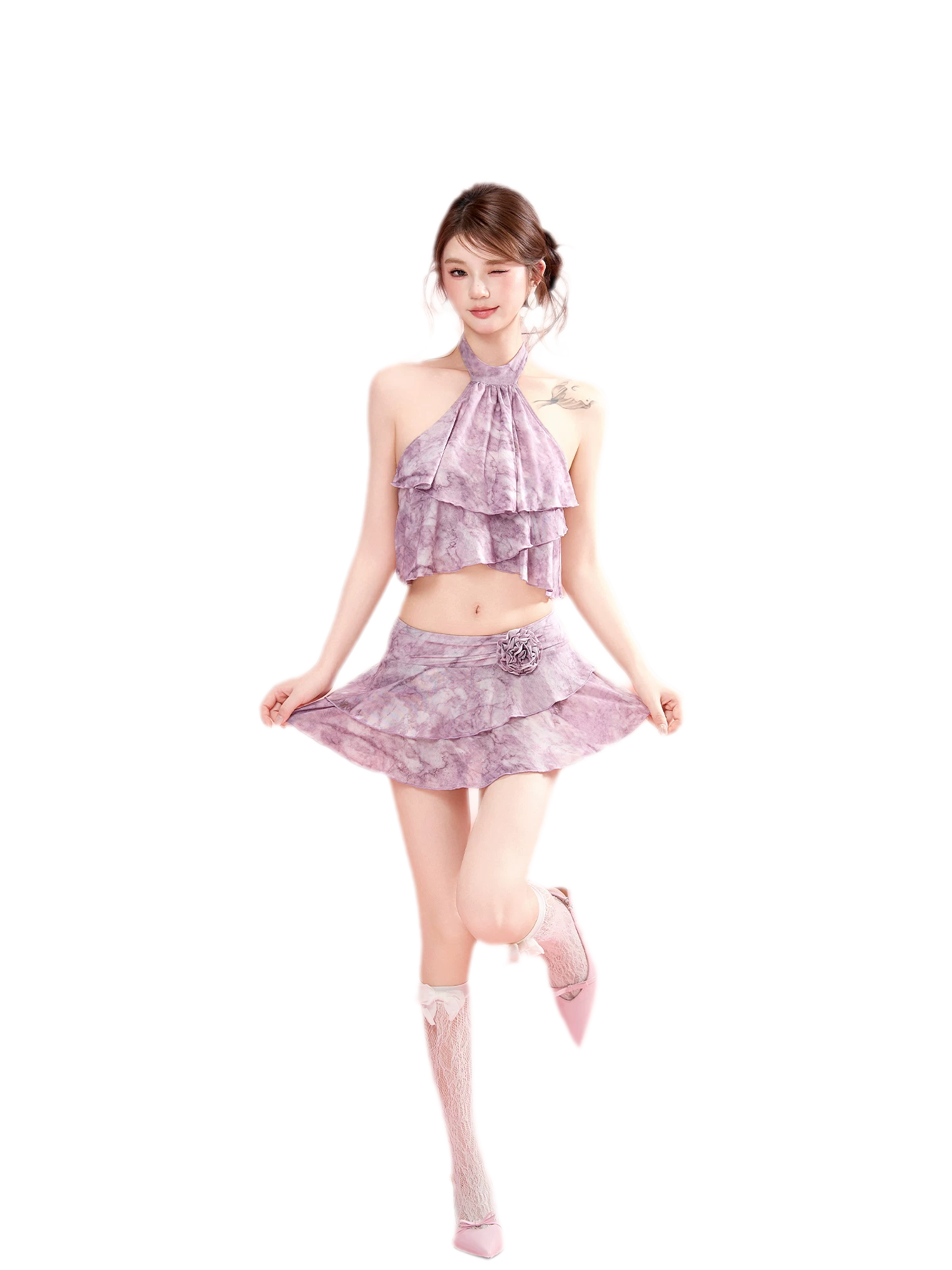 Ruffle Layer Swim Set