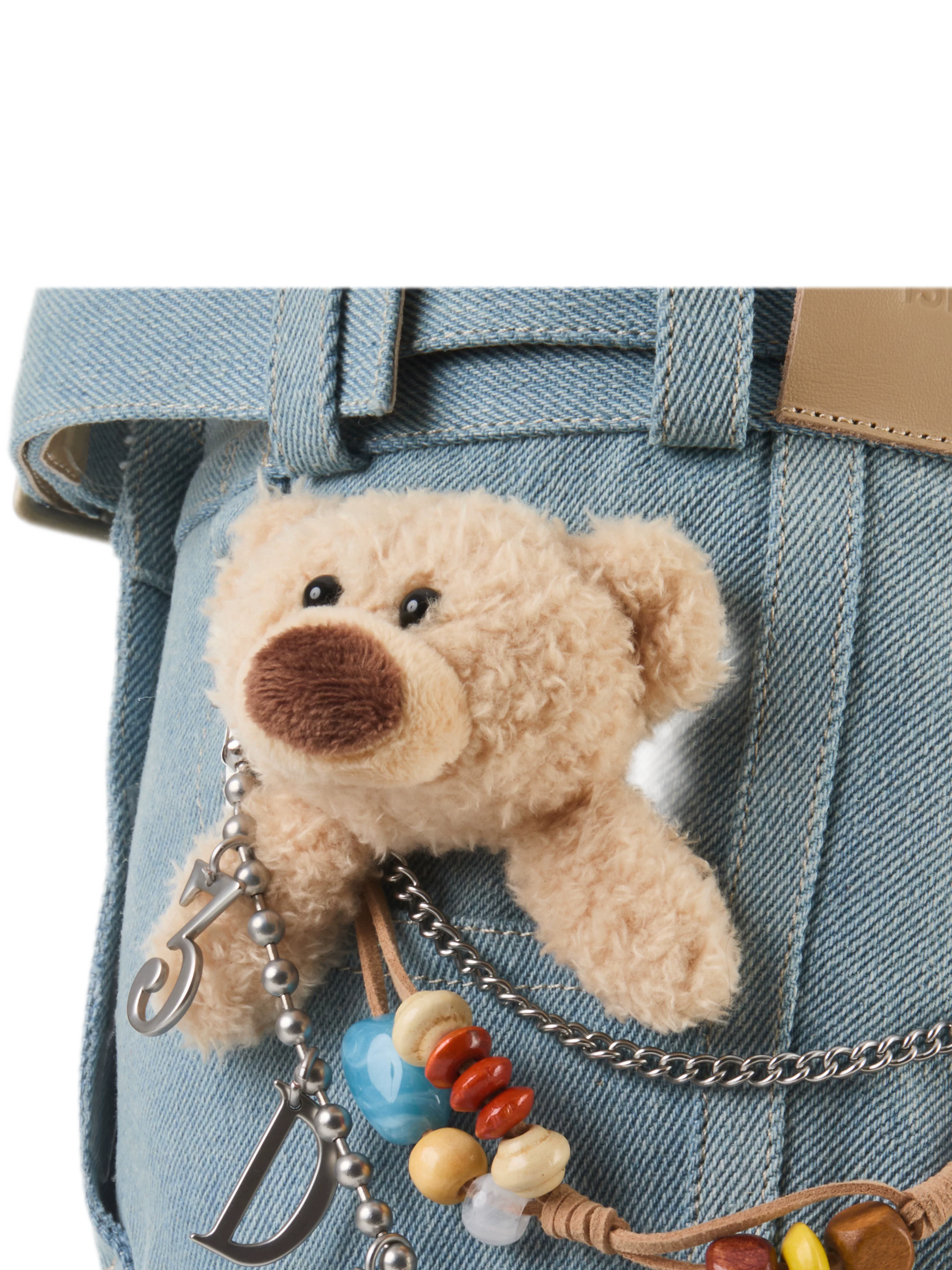 Denim Bear Platform Sandals
