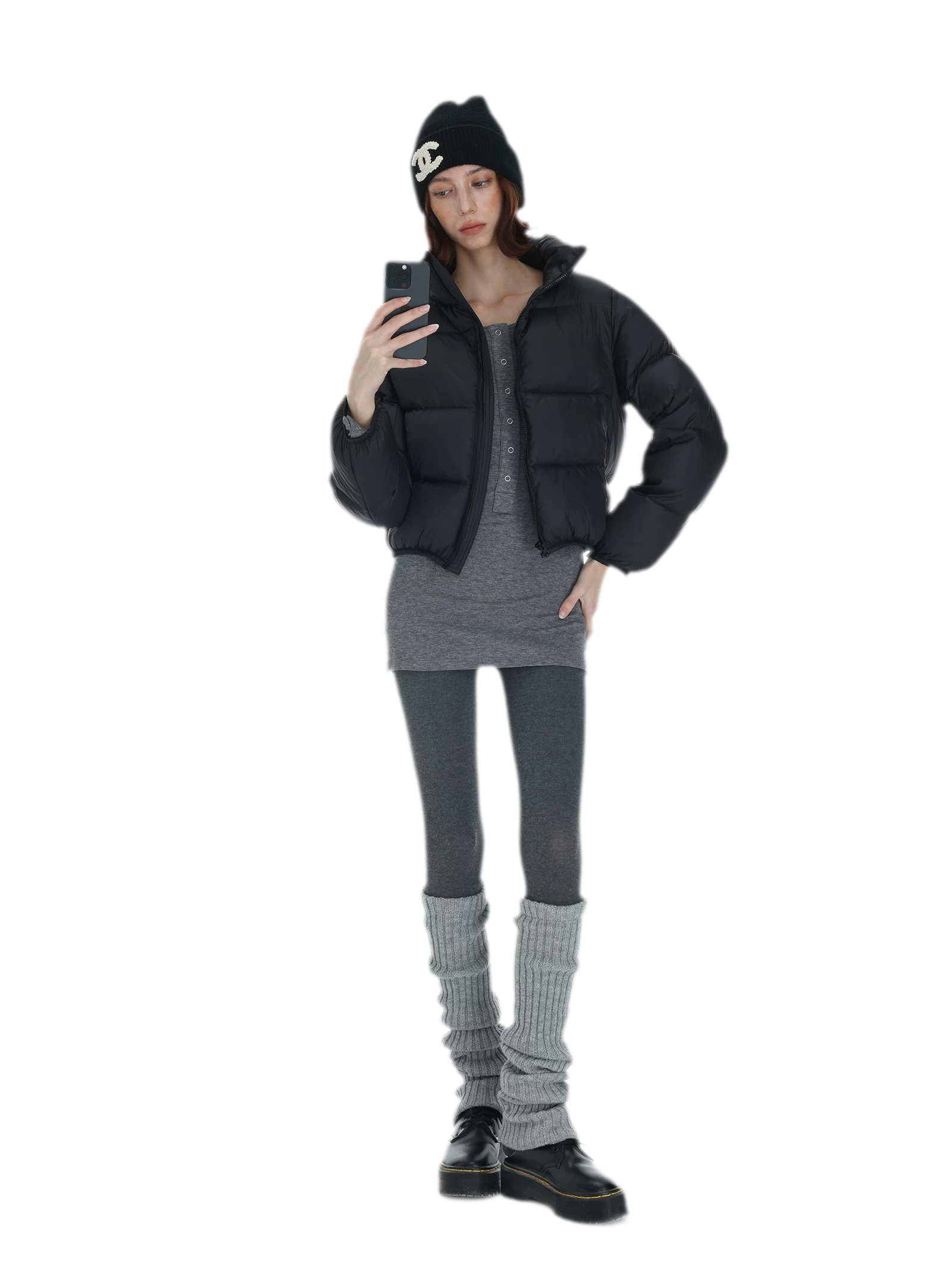 90 White Down Puffer Jacket