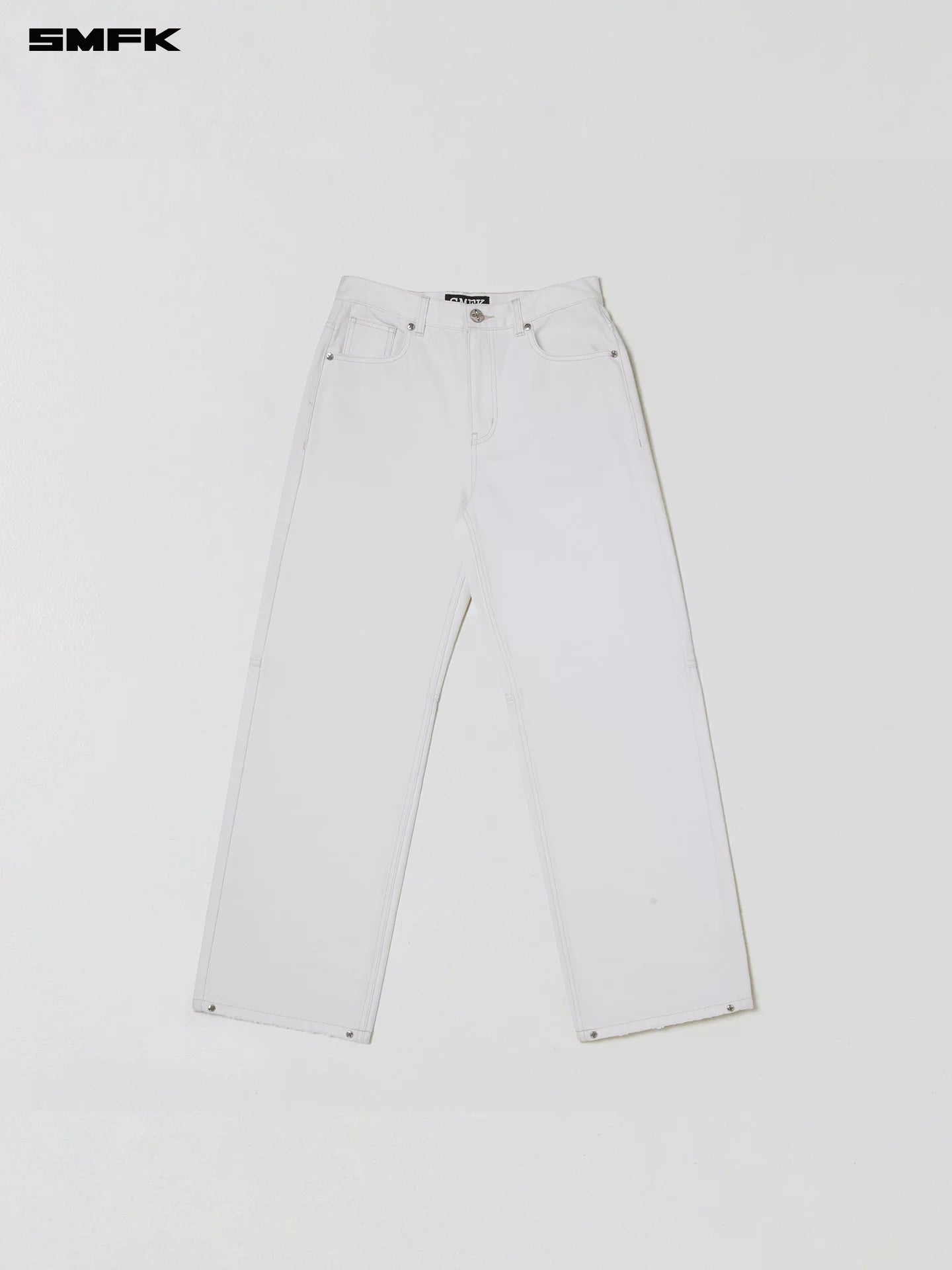 Cross Statue Wide Straight Jeans