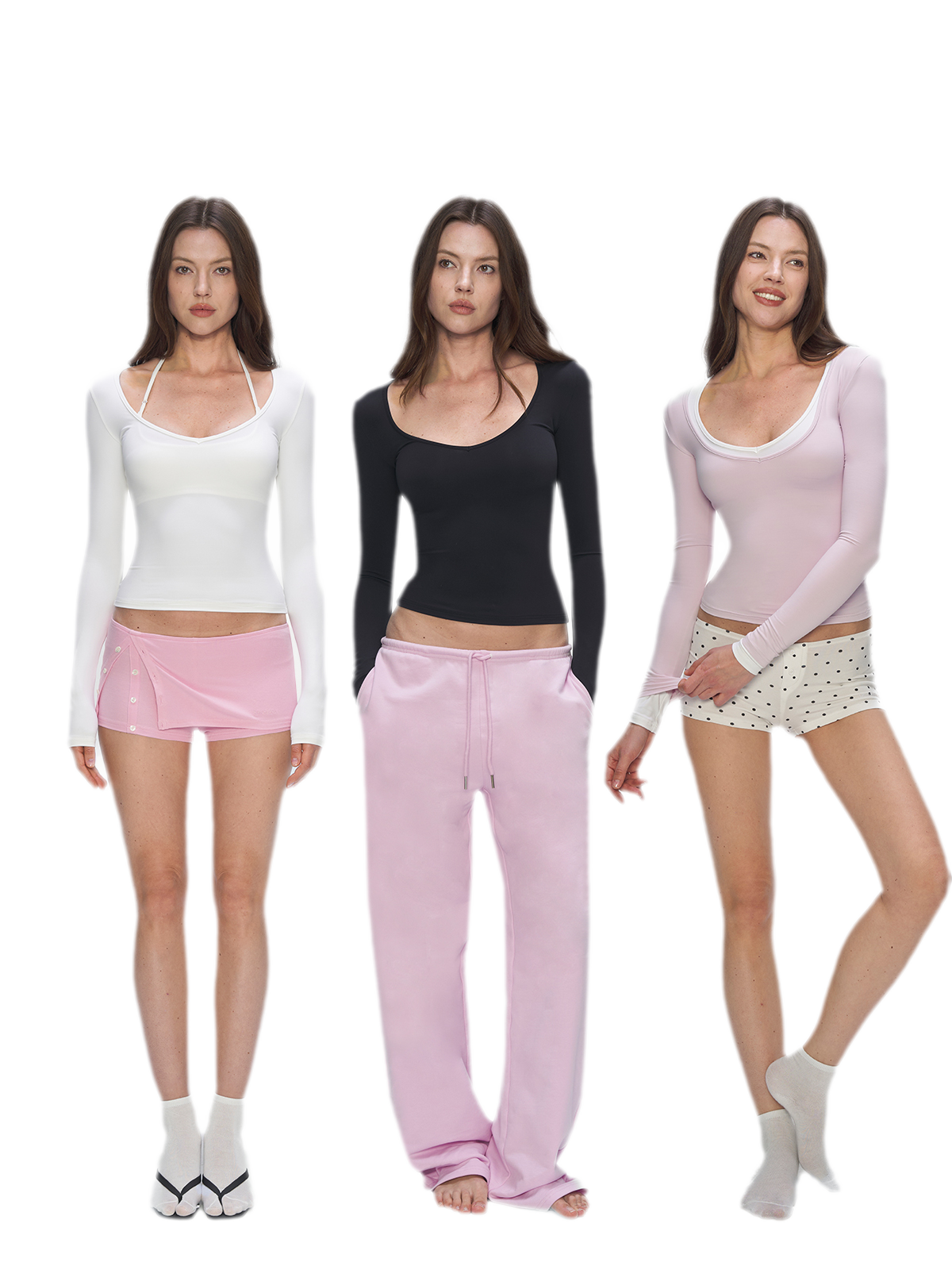 Bare-Feel V-Neck Top