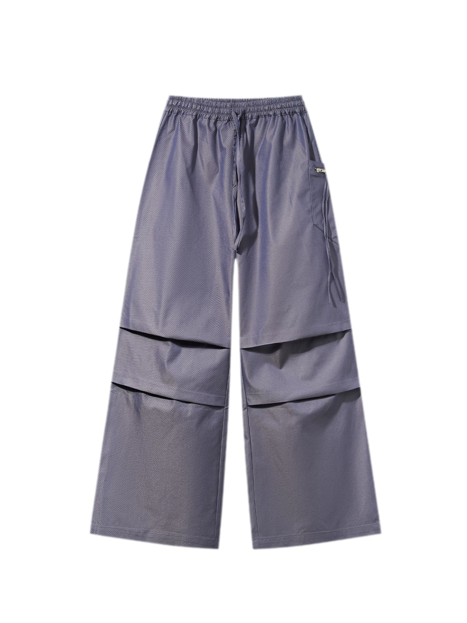 Sculptural Pleated Wide-Leg Trousers