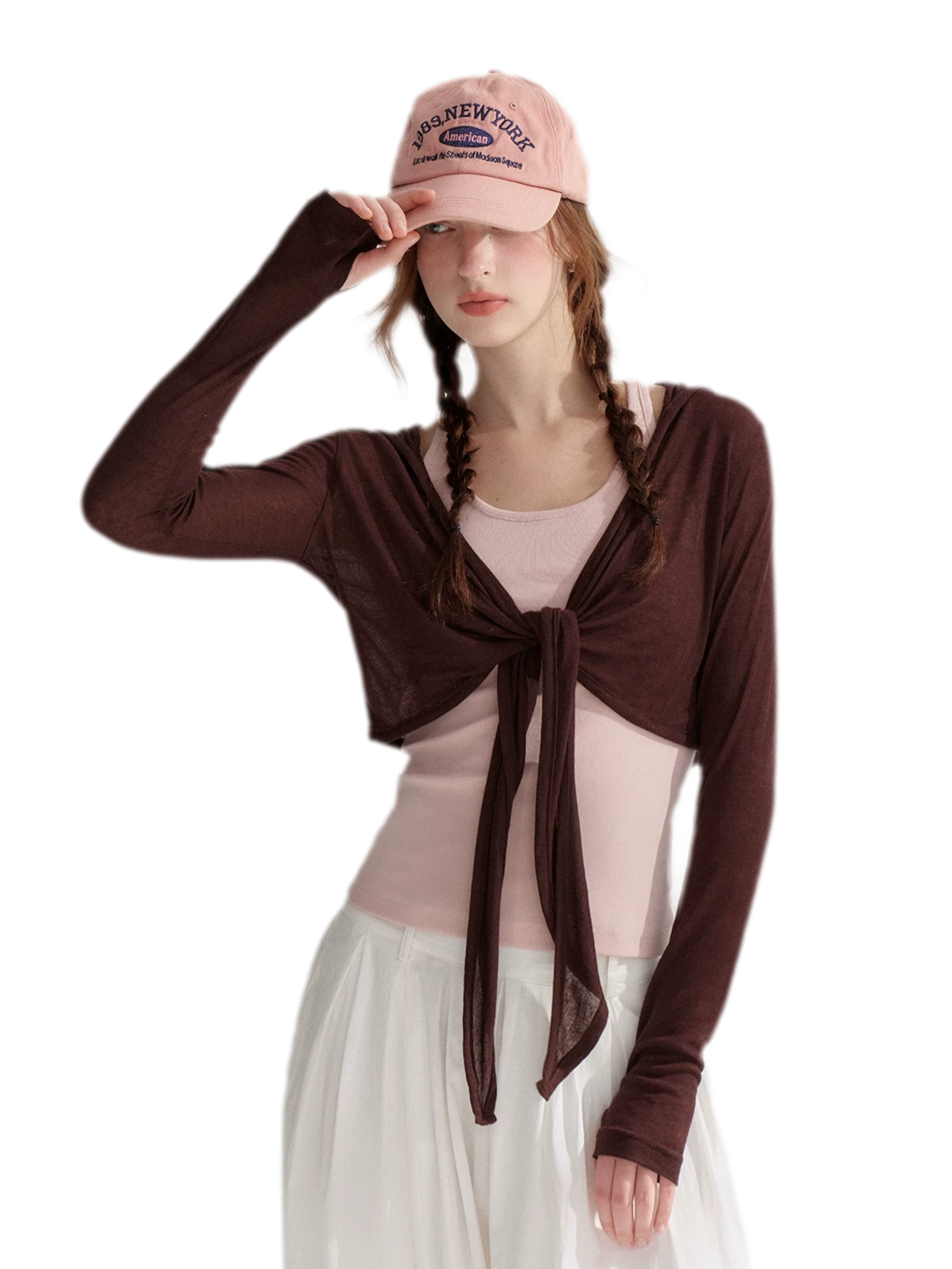 Tie Front Shrug Tank