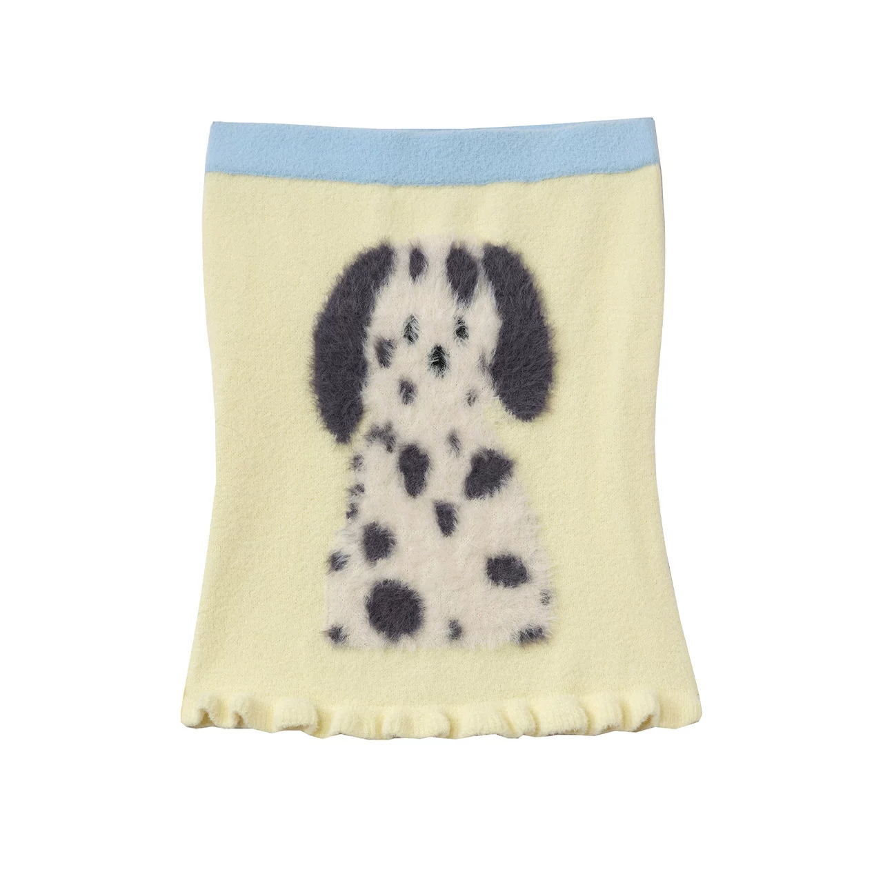 Faux-Mohair Tube Top