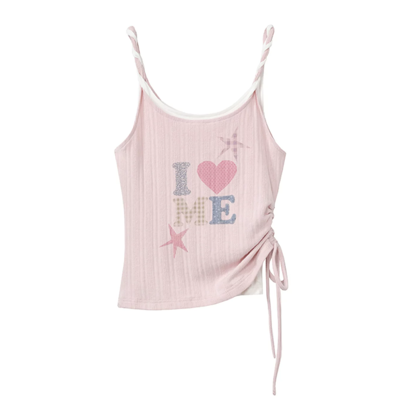 Double Layer Ruched Cami