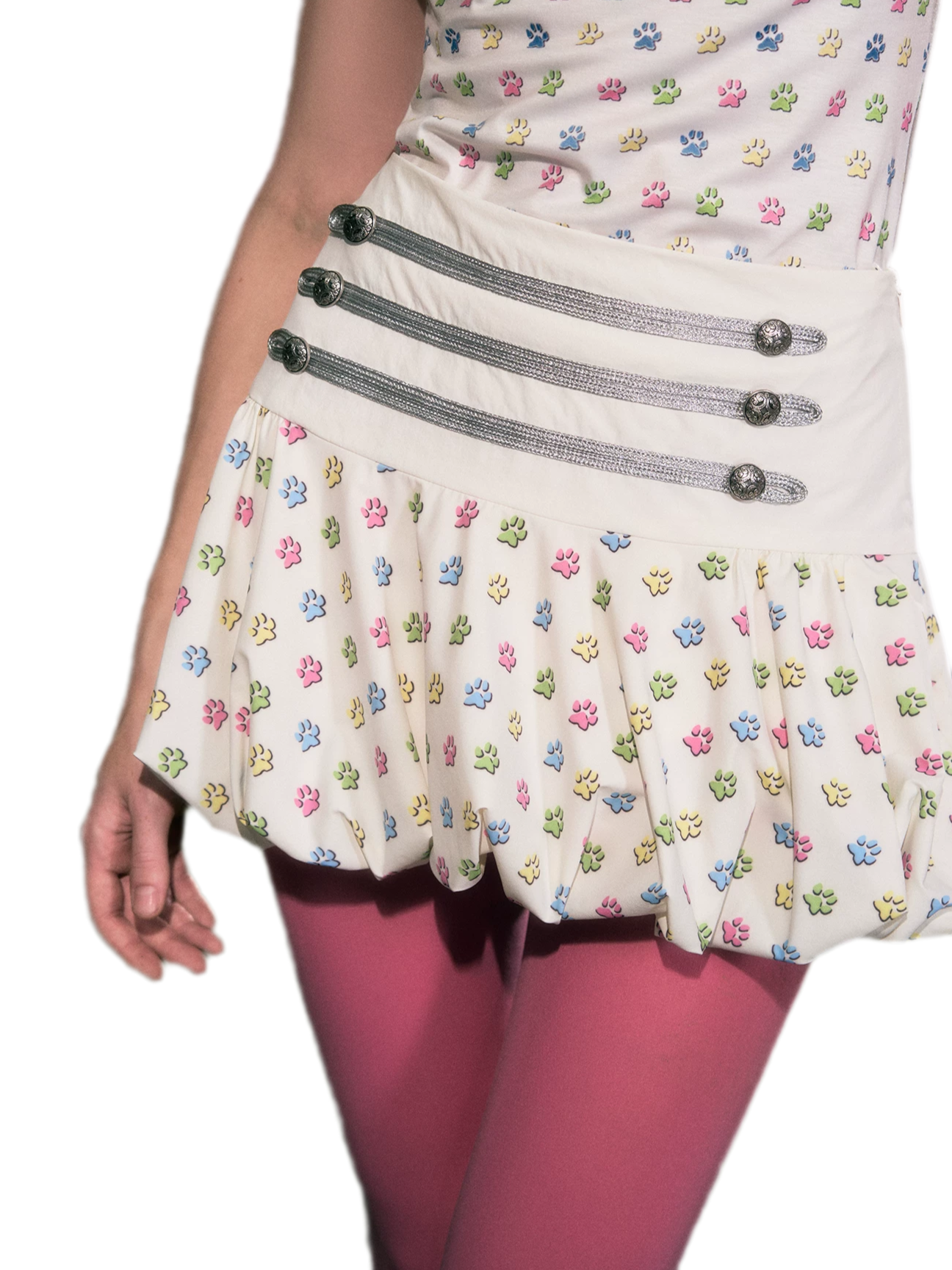 Paw Print Mini Skirt