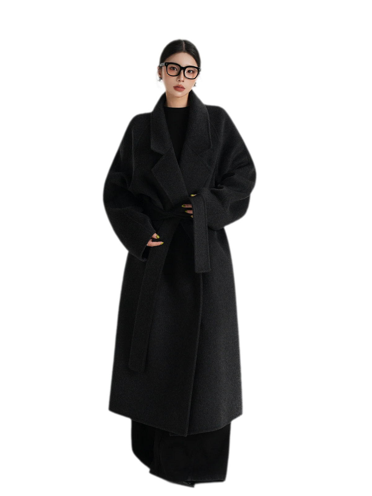 Hand-Sewn Belted Wool Coat