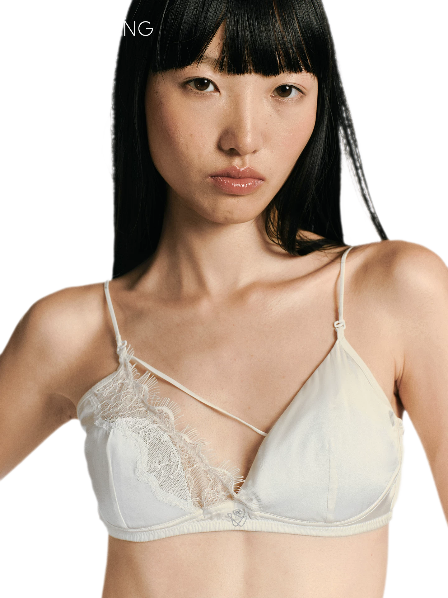 Silk Lace Triangle Bra