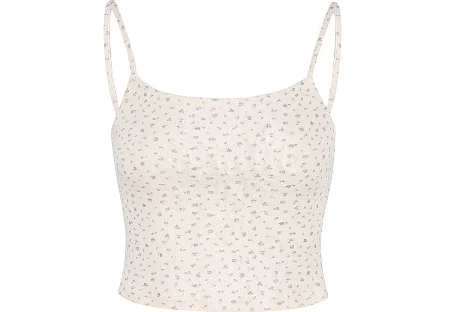 Floral Lace Trim Cami