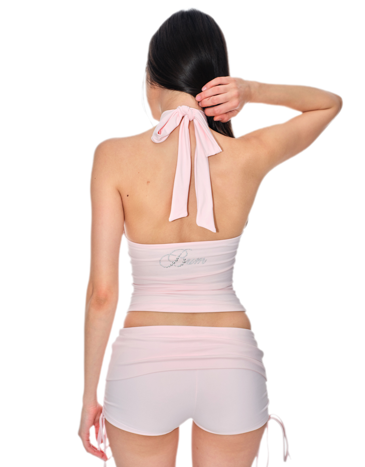 Stud Keyhole Halter Vest