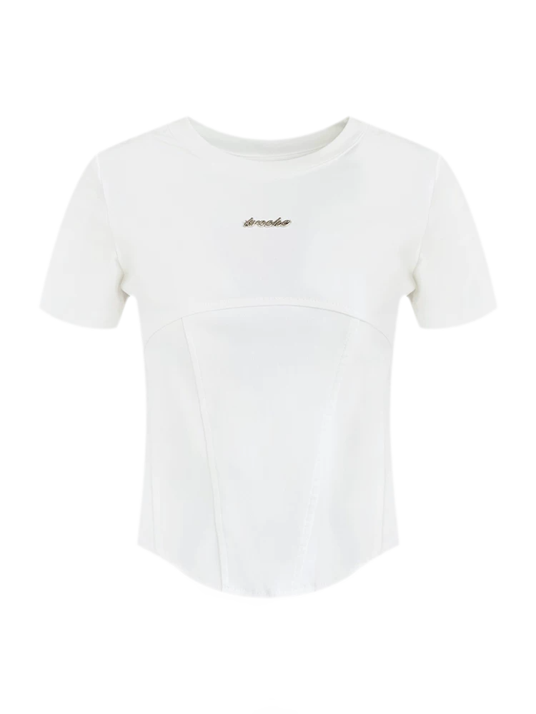 Cropped Seam T-Shirt