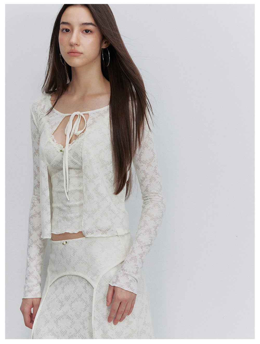 Textured Lace Three-Piece Set