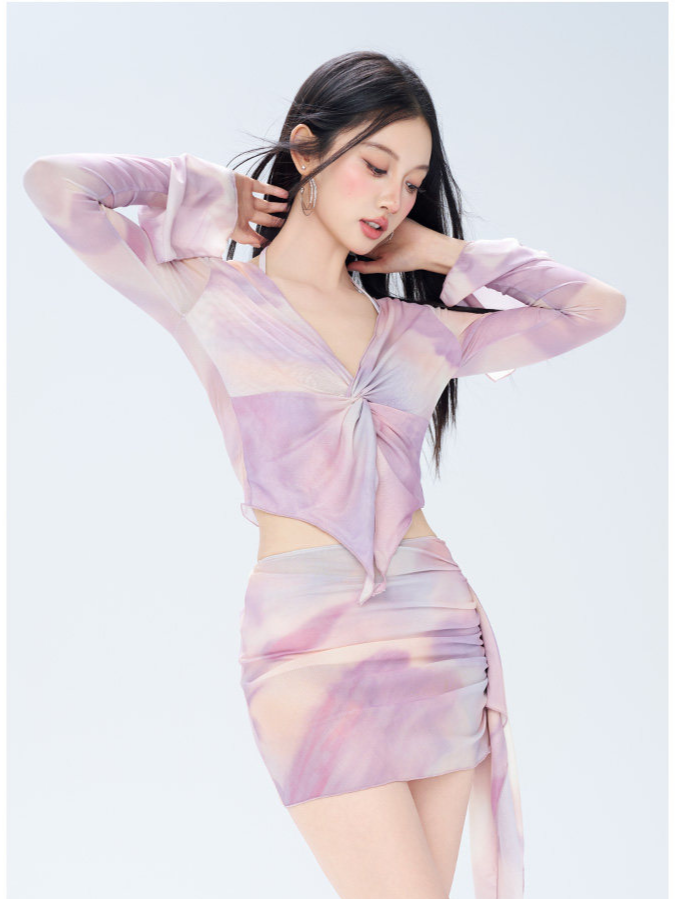Sheer Layered Swim Set