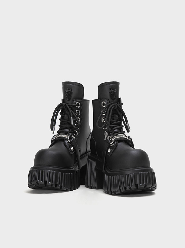 Gothic Platform Ankle Boots