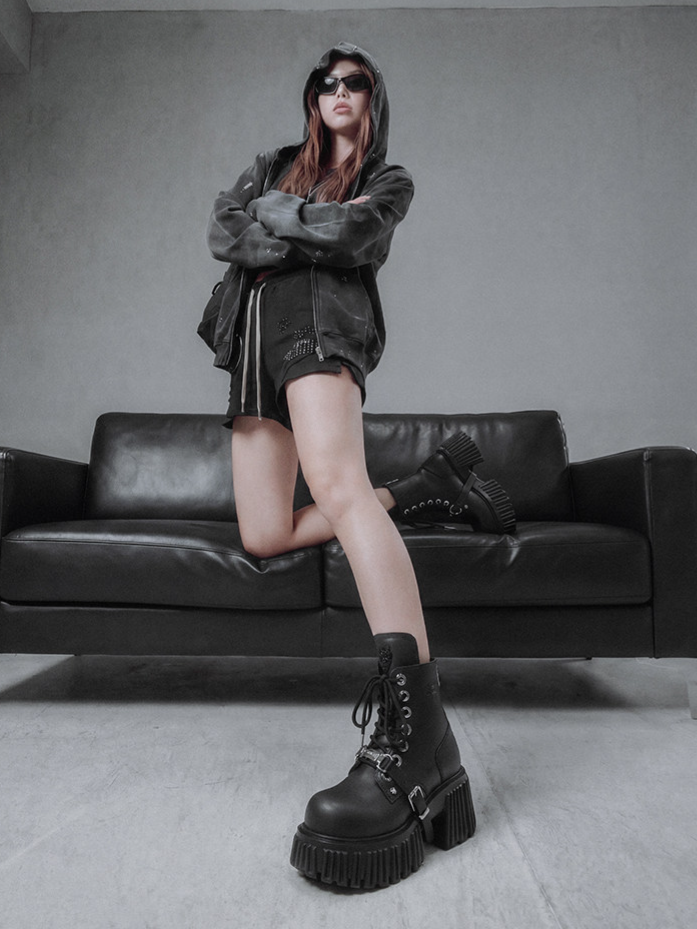 Gothic Platform Ankle Boots