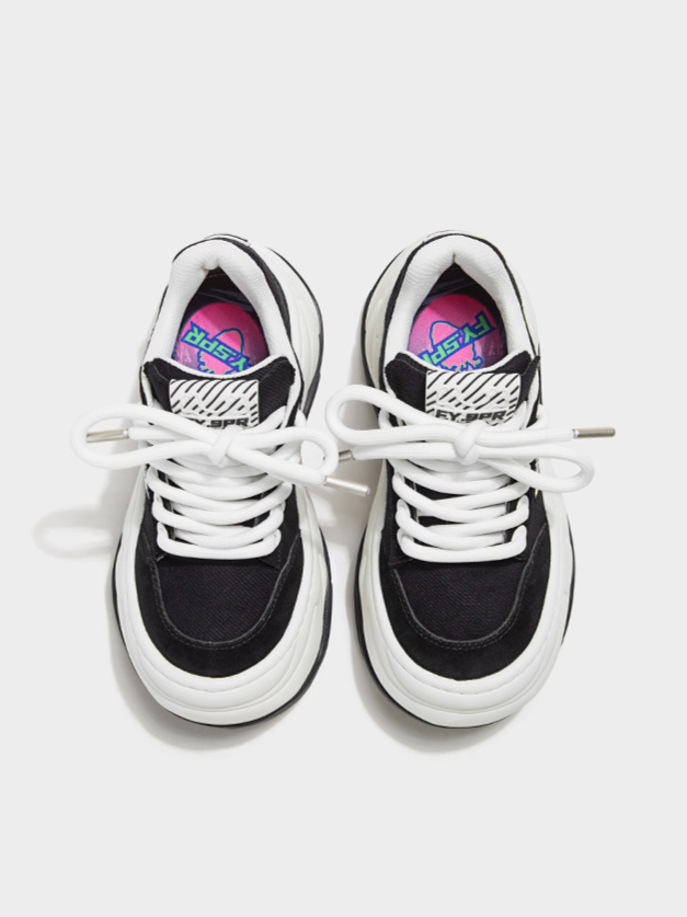 Wave Sole Platform Sneakers