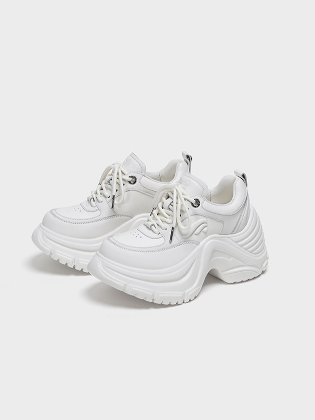 Leather Sculpted Dad Shoes