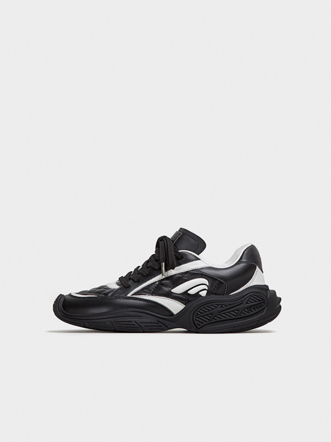 Quilted Height-Increase Sneakers