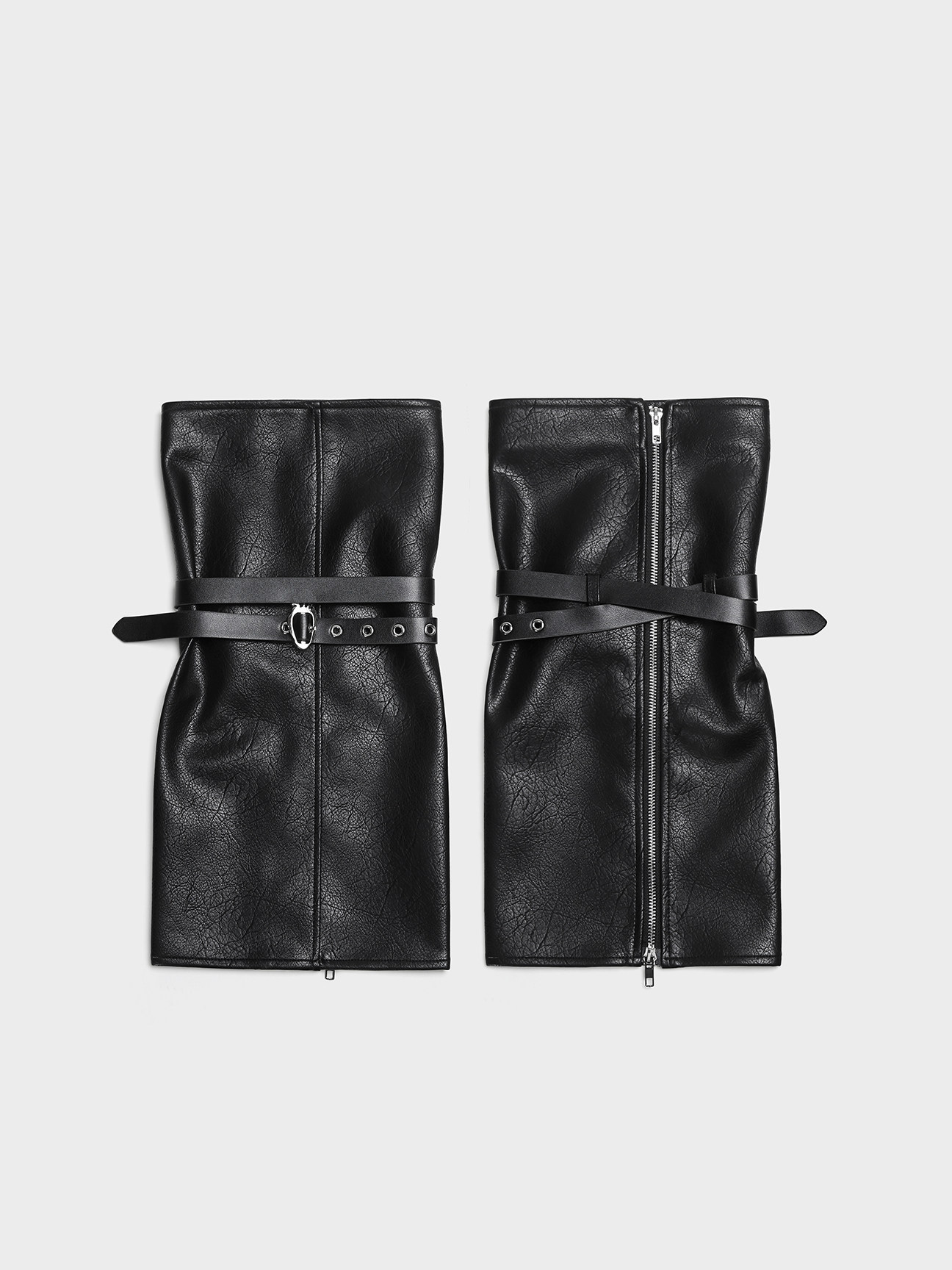 Leather-Textured Slouch Legwarmers