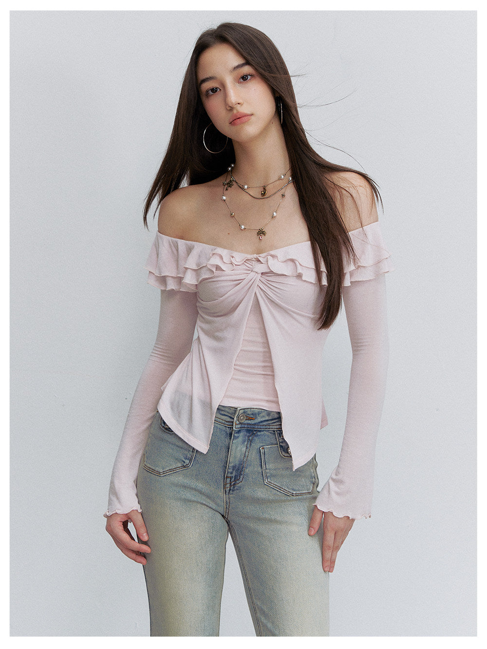 Ruffle Off-Shoulder Top