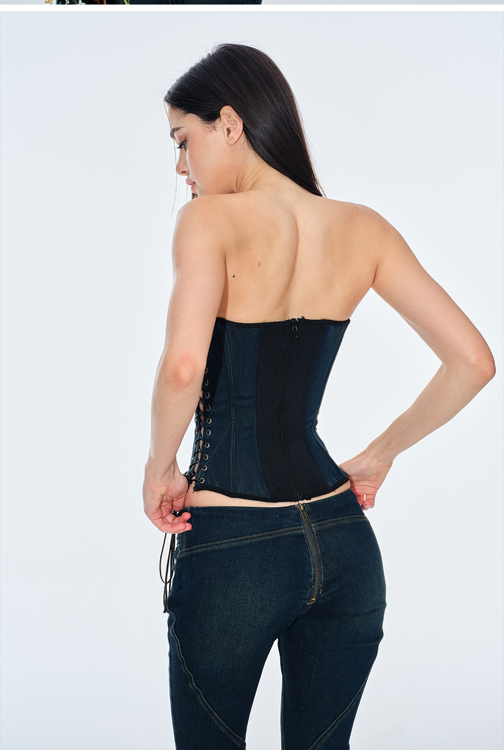 Adjustable Denim Bustier