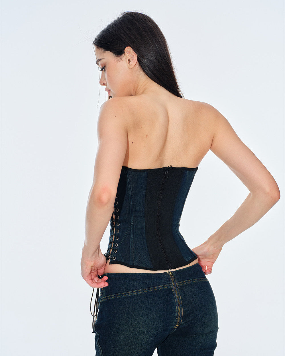 Adjustable Denim Bustier