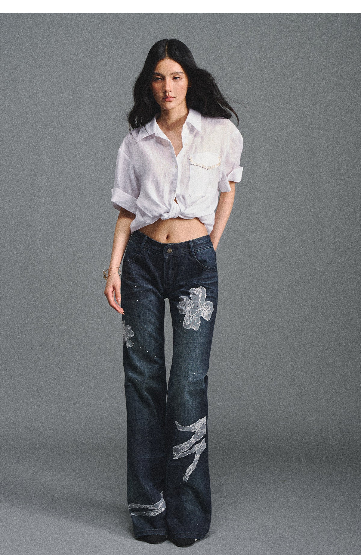 Linen Relaxed Cuff Shirt